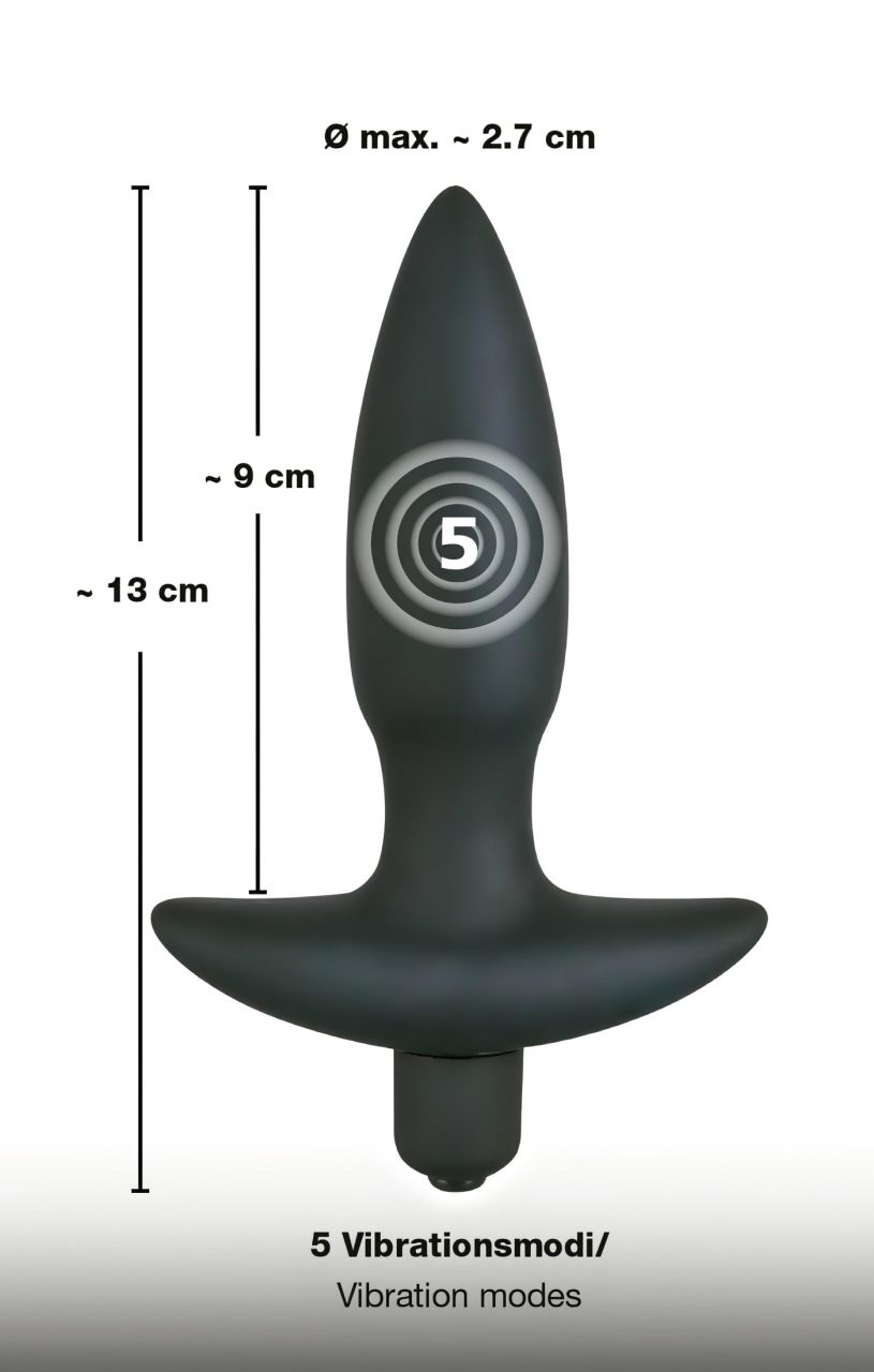 Black Velvets anál plug vibrátor - kicsi Black Velvets anál plug vibrátor - kicsi