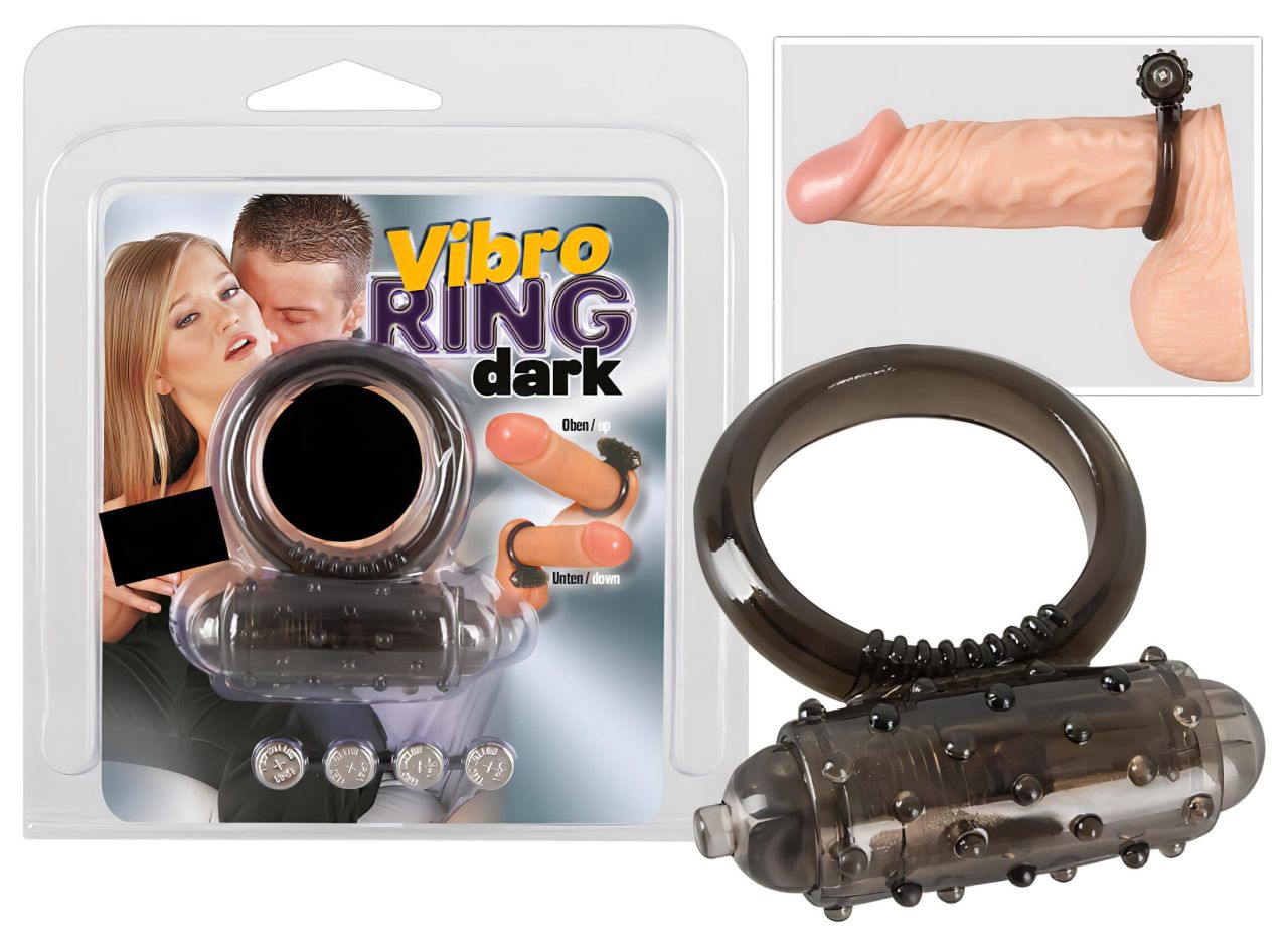 You2Toys - szilikon vibrációs péniszgyűrű - fekete