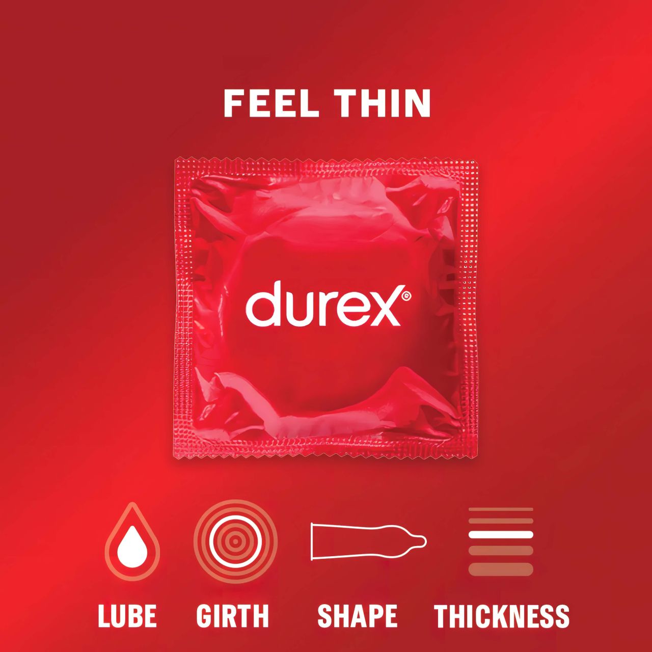 Durex Feel Thin - élethű érzés óvszer (3db)