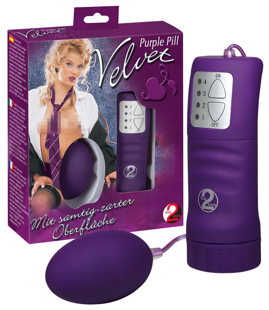 You2Toys - Velvet bársonyos vibrotojás (lila) You2Toys - Velvet bársonyos vibrotojás (lila)