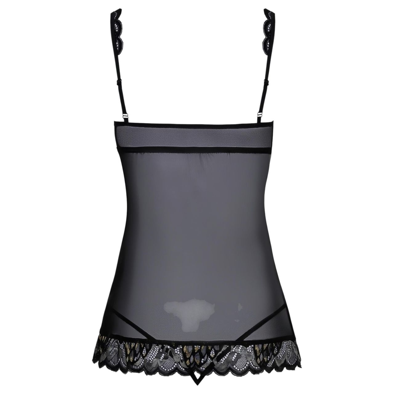 Kissable - nyitott babydoll (fekete) Kissable - nyitott babydoll (fekete)