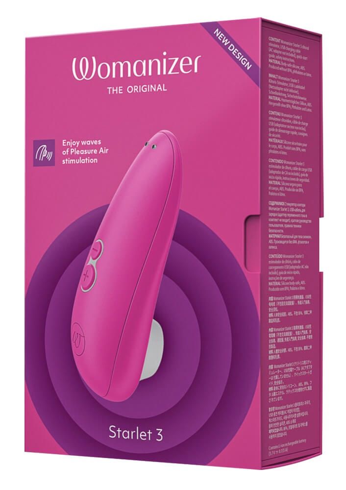 Womanizer Starlet 3 - akkus, léghullámos csiklóizgató (pink)