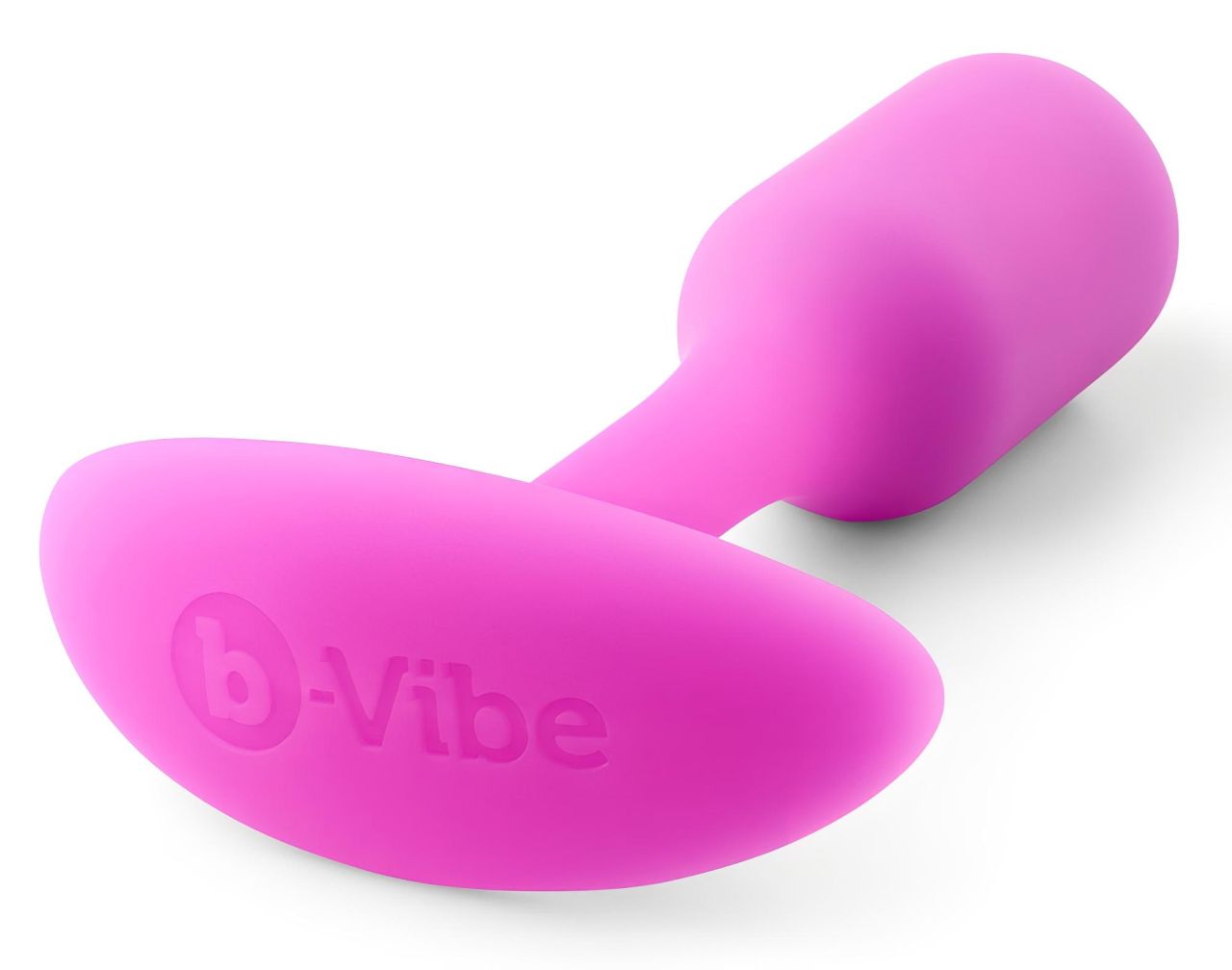 b-vibe Snug Plug 1 - anál dildó belső súllyal (55g) - pink