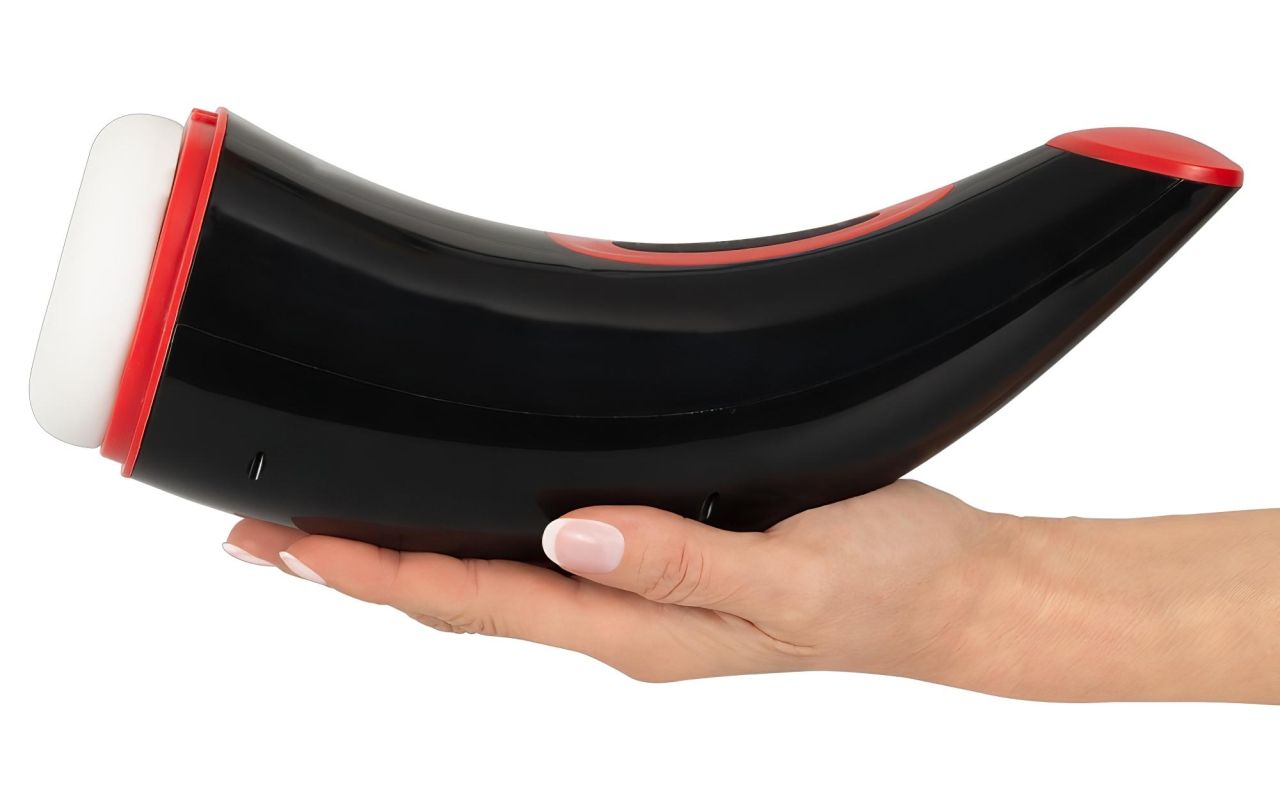 WYNE 03 - akkus, rezgő-szívó maszturbátor (fekete) WYNE 03 - akkus, rezgő-szívó maszturbátor (fekete)