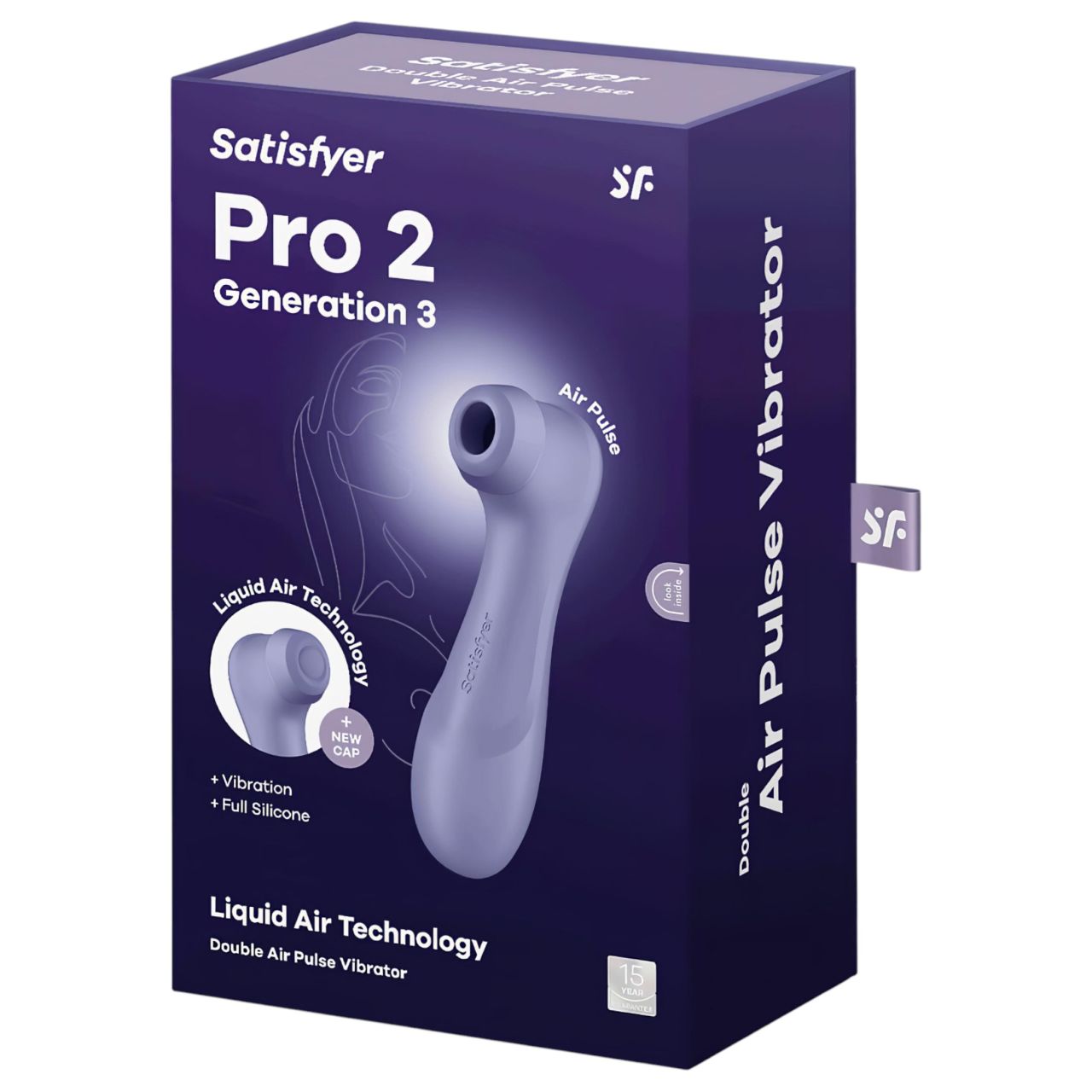 Satisfyer Pro 2 Gen3 - akkus léghullámos csiklóizgató (lila)