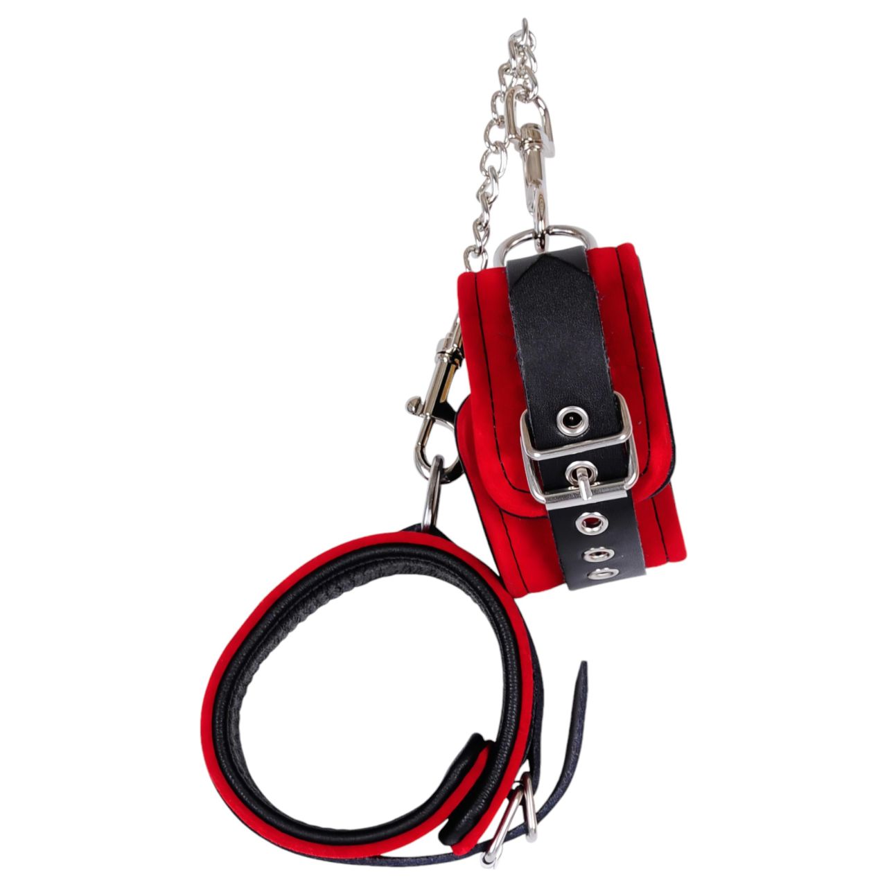 ZADO - bőr bokabilincs (piros) ZADO - bőr bokabilincs (piros)