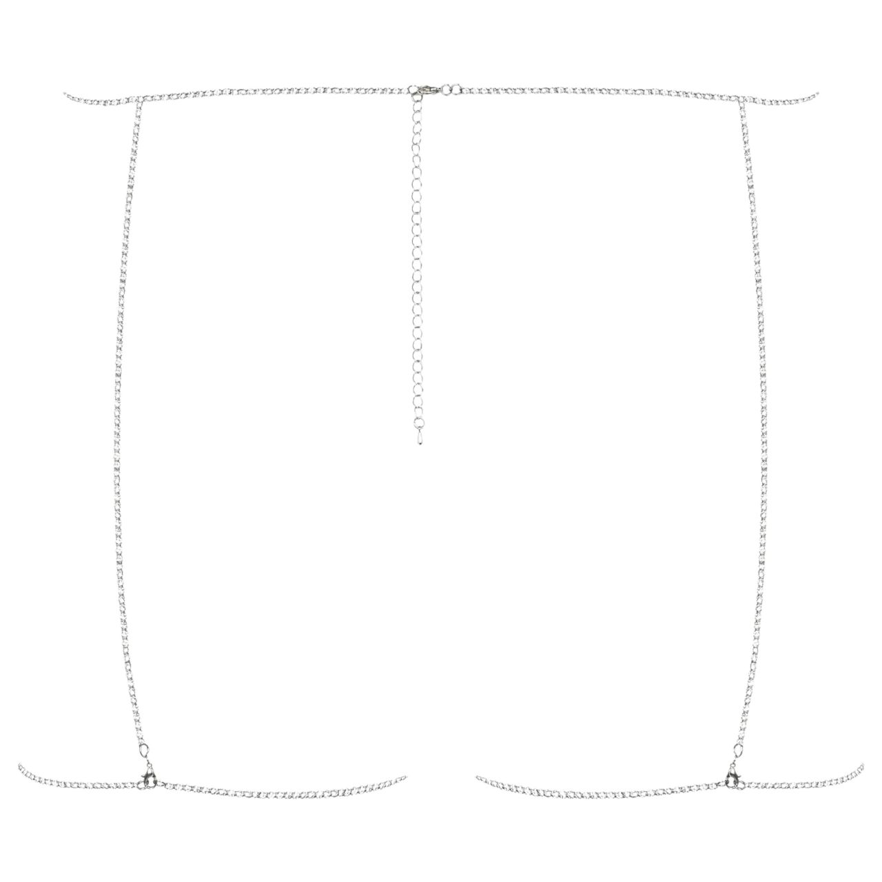 Obsessive Bijou 905 - ékszer testhám alsó (ezüst) - S-L Obsessive Bijou 905 - ékszer testhám alsó (ezüst) - S-L