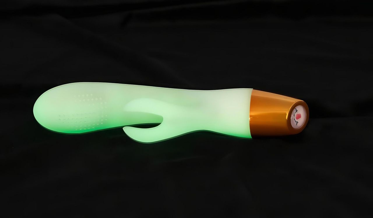 You2Toys Glow - foszforeszkáló csiklókaros vibrátor (fehér)