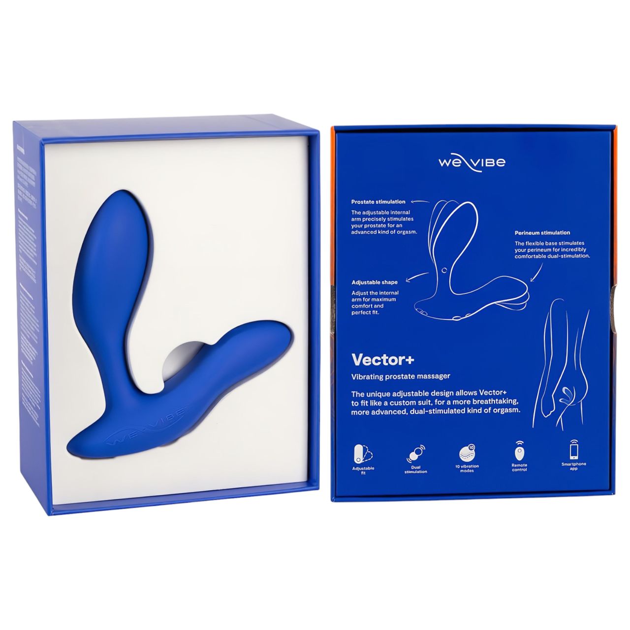 We-Vibe Vector+ - akkus, okos anál vibrátor (kék)