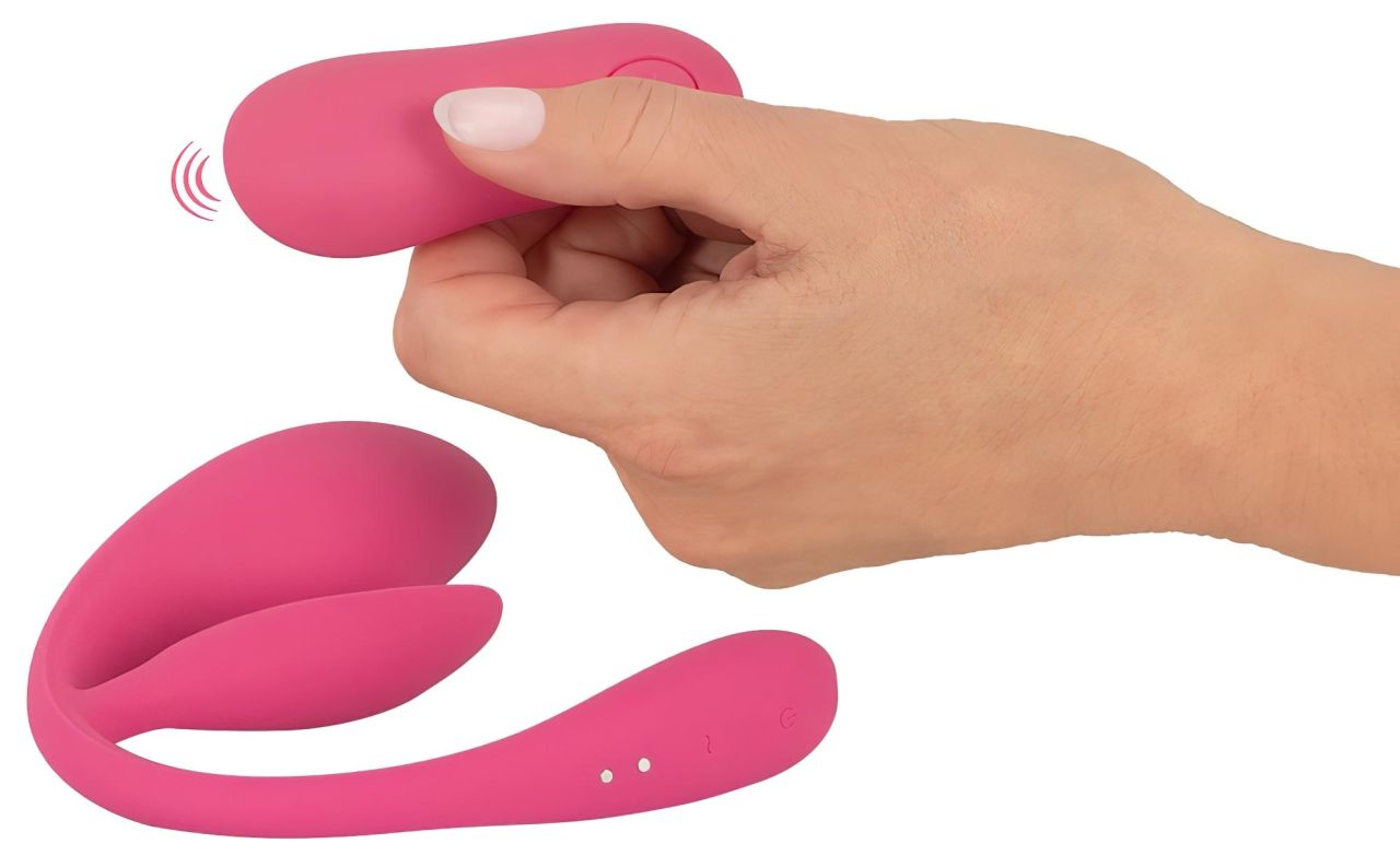 / SMILE - hordható akkus, rádiós vibrációs tojás (pink)