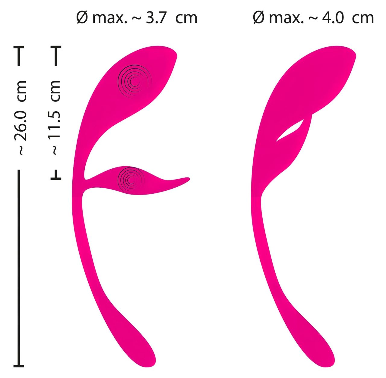 / SMILE - hordható akkus, rádiós vibrációs tojás (pink)