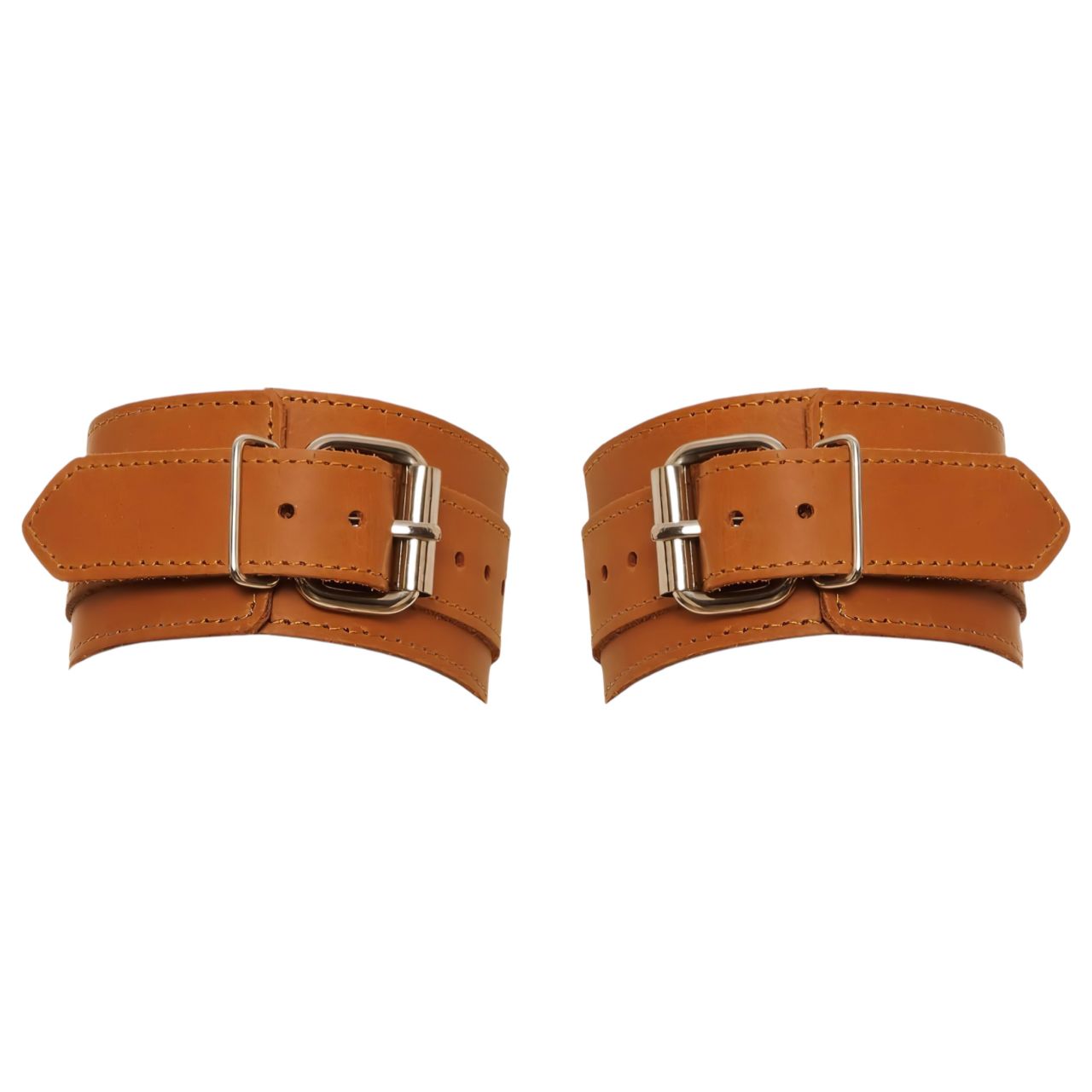 ZADO - bőr csukló bilincs (barna)