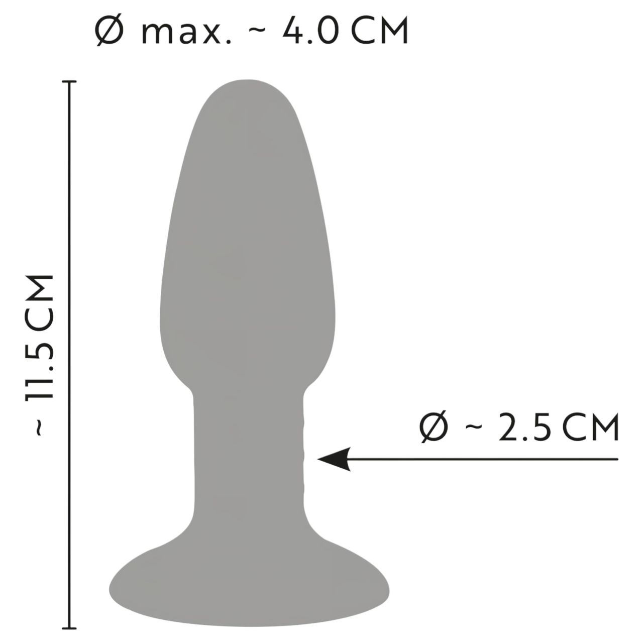You2Toys - szilikon anál plug (színes)
