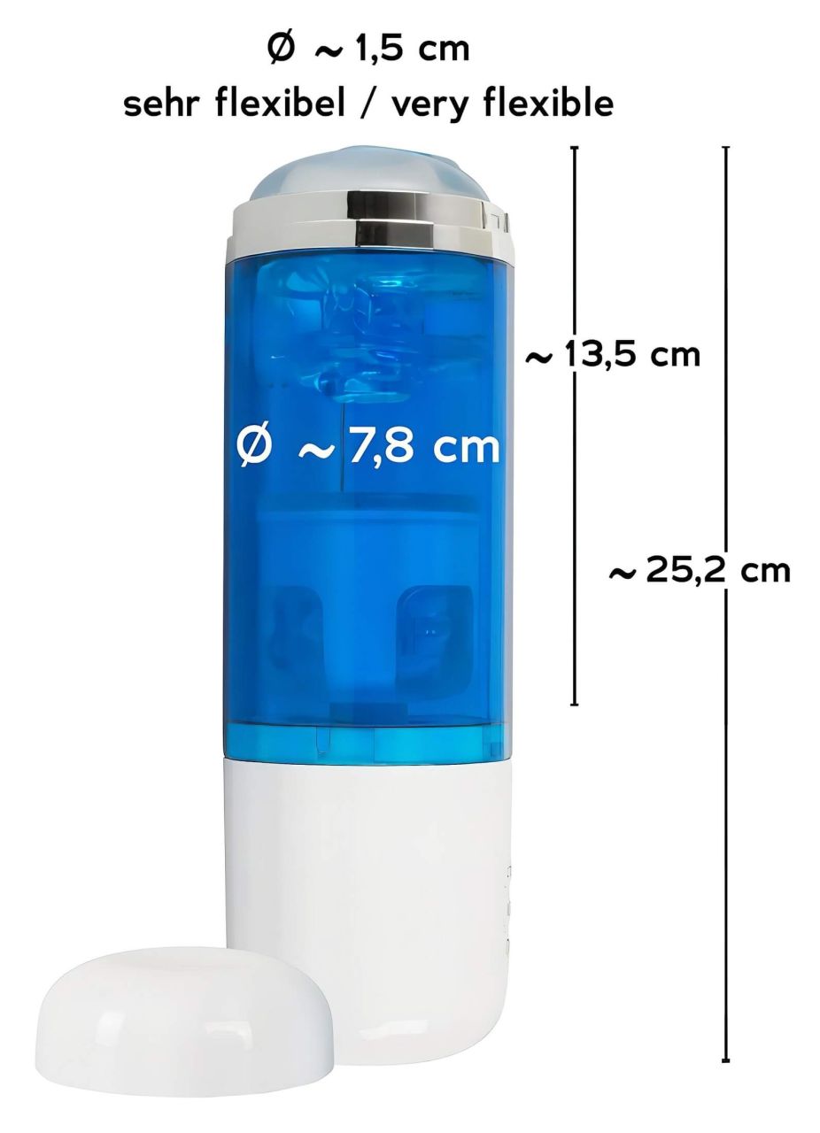 You2Toys - akkus, forgó-lökő maszturbátor (kék-fehér) You2Toys - akkus, forgó-lökő maszturbátor (kék-fehér)
