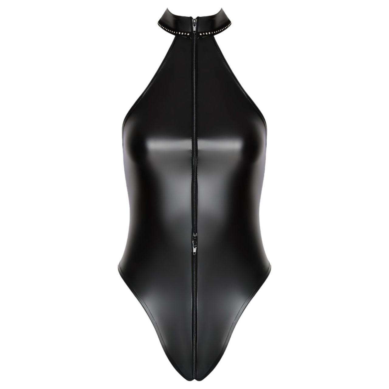 Noir - fényes nyakpántos body (fekete) Noir - fényes nyakpántos body (fekete)