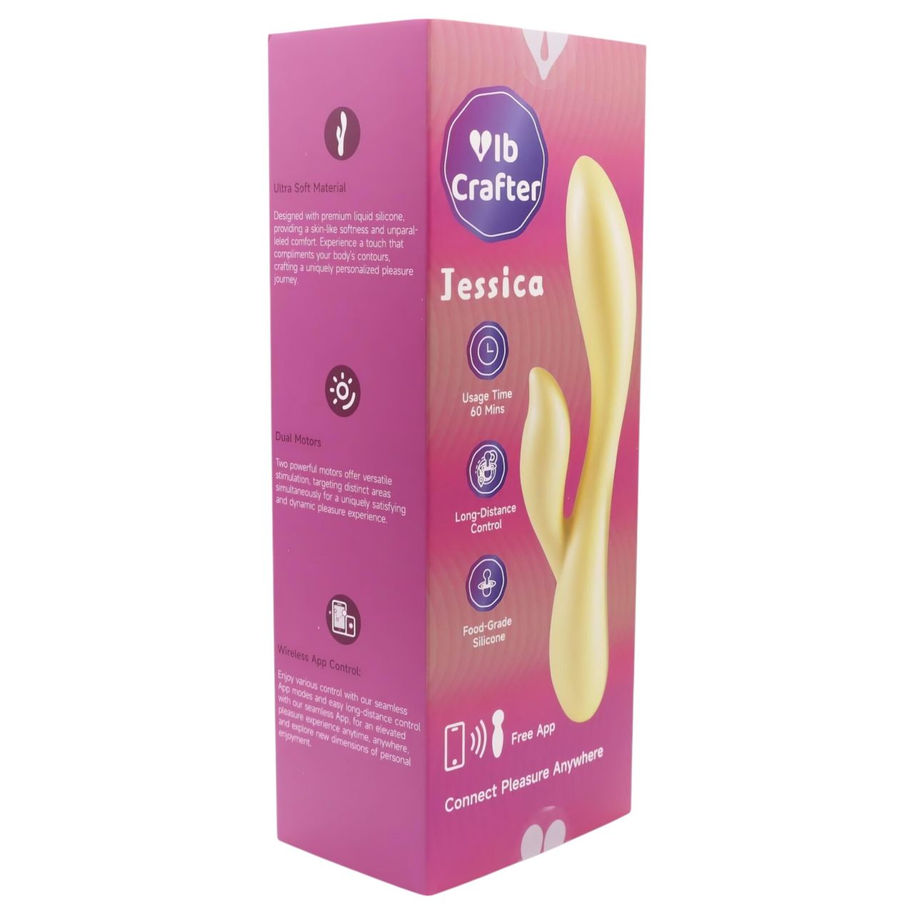 / LP Jessica - okos, csiklókaros vibrátor (sárga)