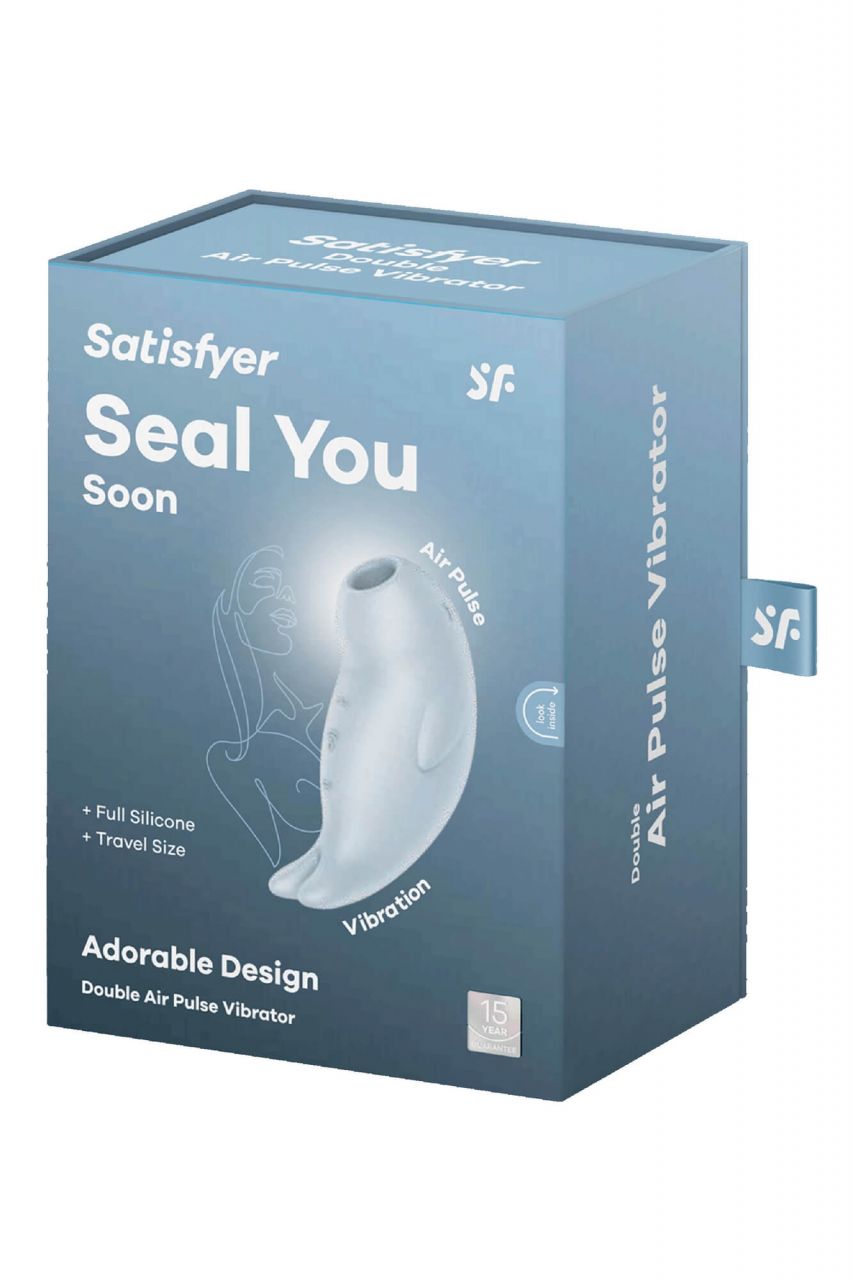 Satisfyer Seal You Soon - akkus, léghullámos csiklóizgató (kék)