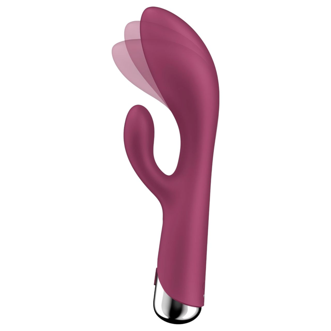 Satisfyer Spinning Rabbit 1 - forgó csiklókaros vibrátor (piros)