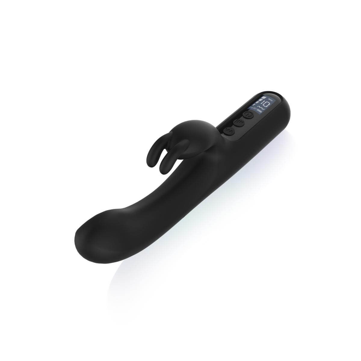 BLAQ - digitális, nyuszis csiklókaros vibrátor (fekete)