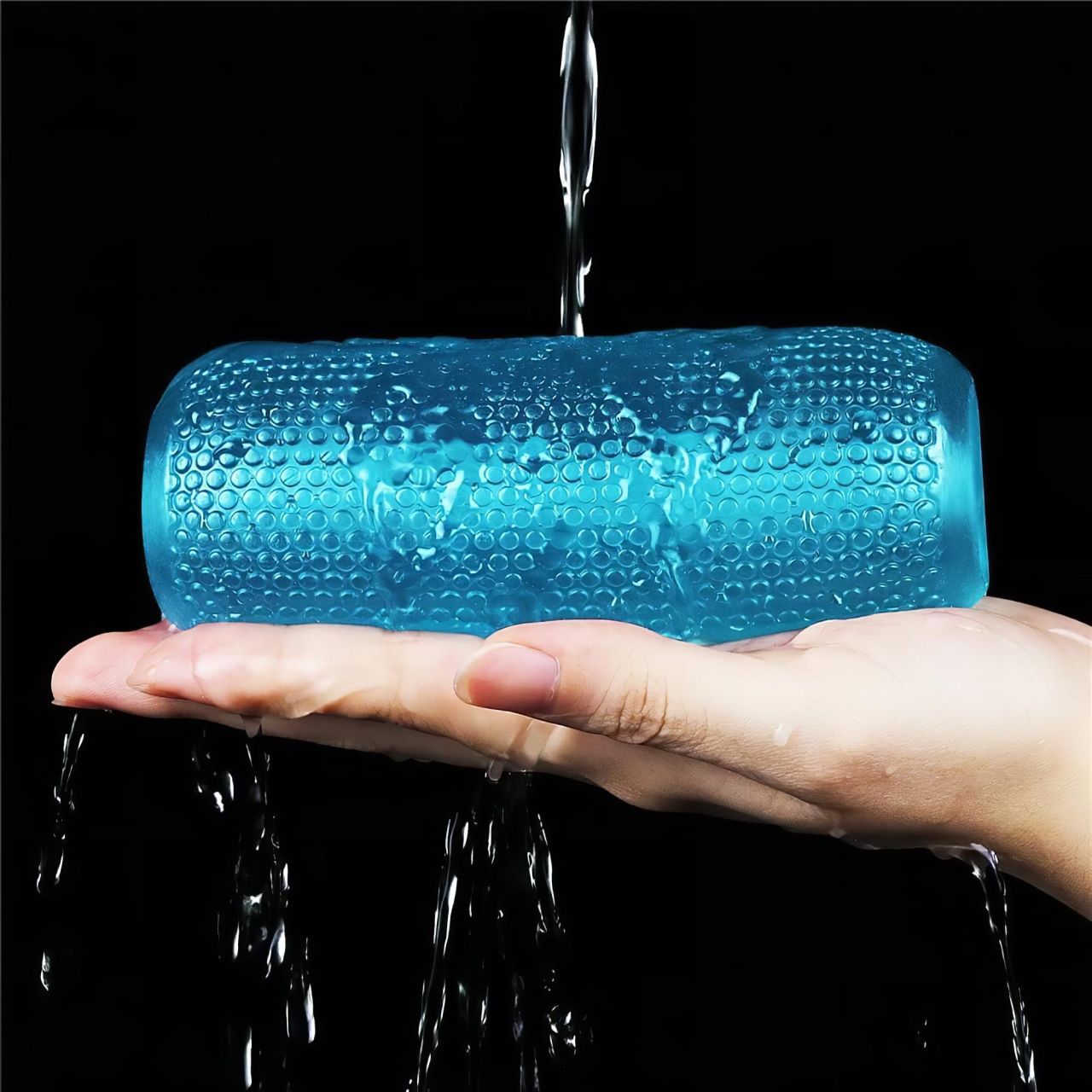 Lovetoy Training Master - 2 oldalas bordázott maszturbátor (kék) Lovetoy Training Master - 2 oldalas bordázott maszturbátor (kék)