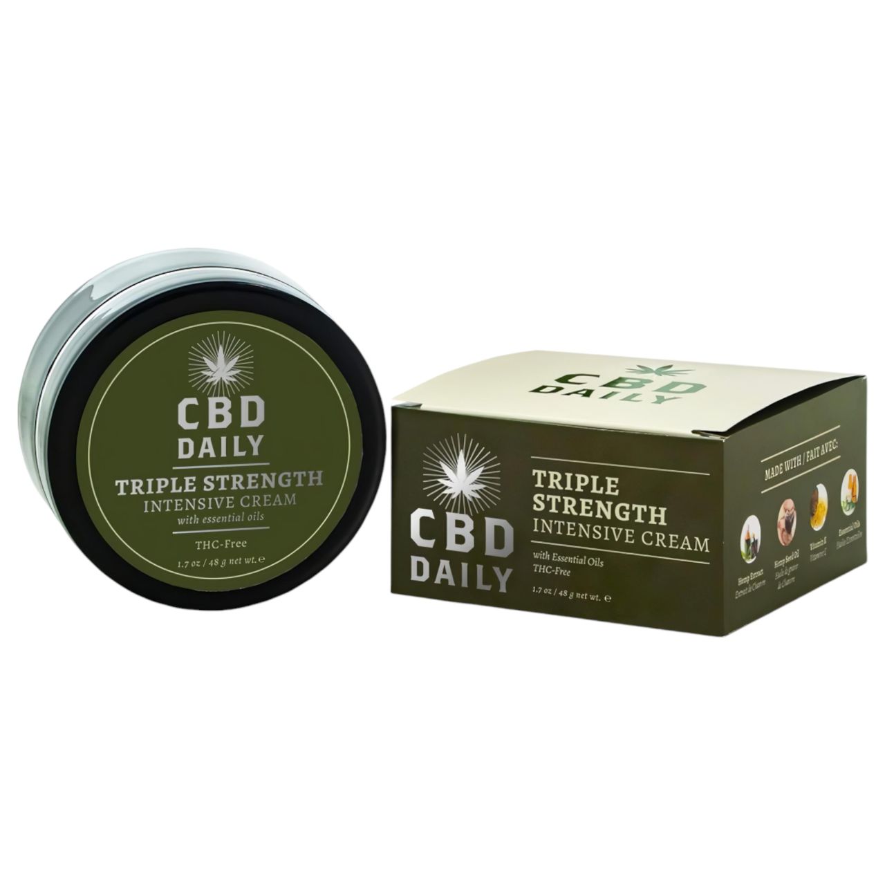 CBD Daily Triple Strength - kannabisz alapú bőrápoló krém (48g)