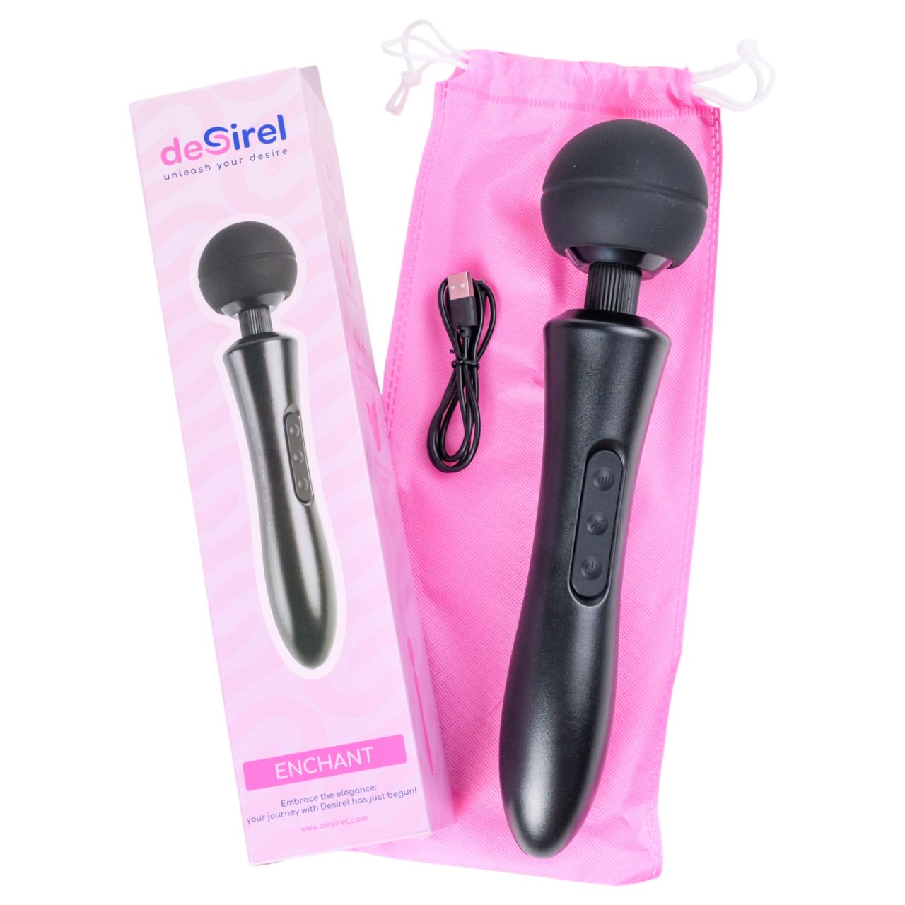 Desirel Enchant - masszírozó vibrátor (fekete) Desirel Enchant - masszírozó vibrátor (fekete)