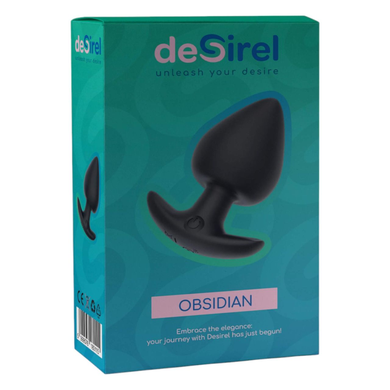 Desirel Obsidian - okos, anál vibrátor (fekete)