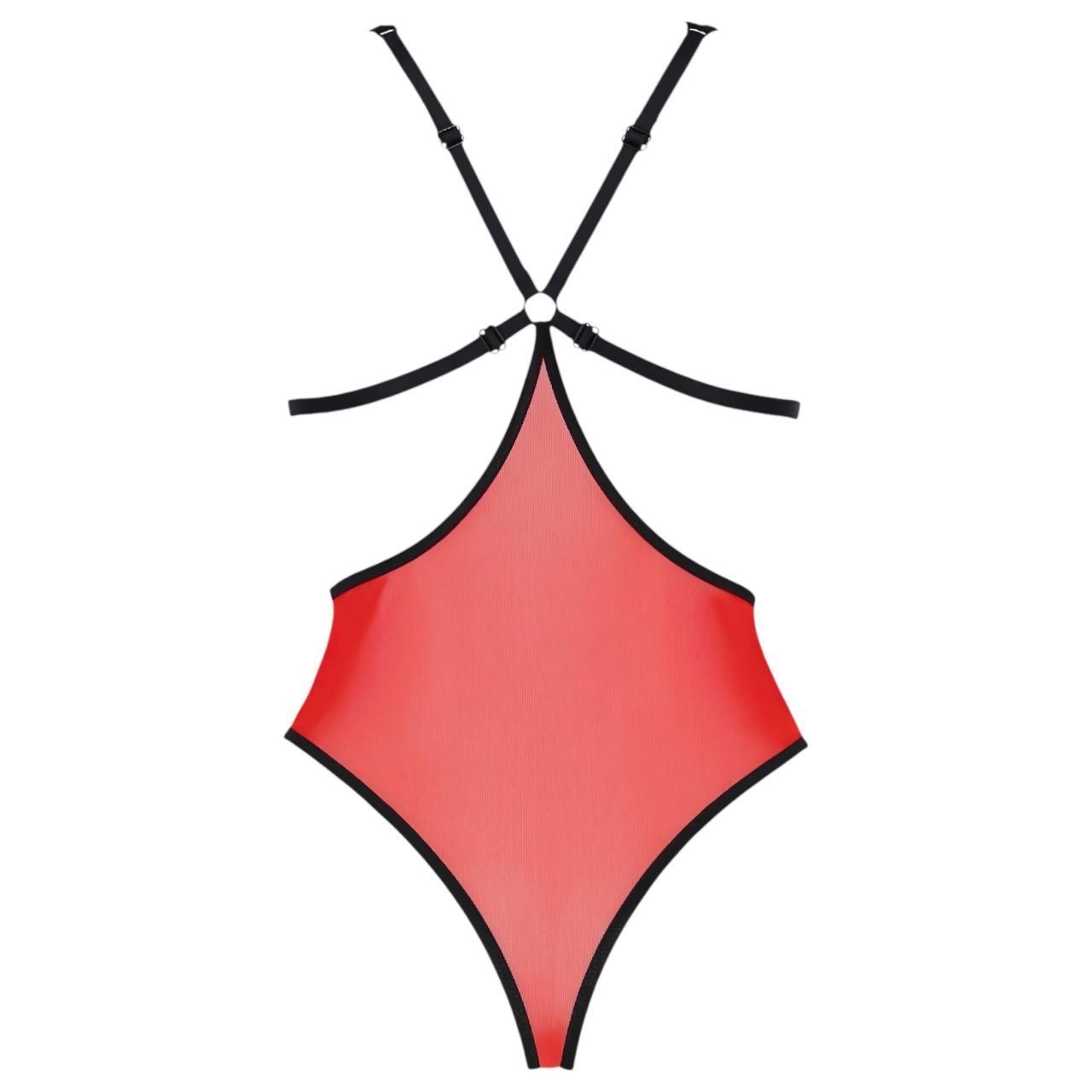 / Passion Peonia - body oldalkivágással (piros) / Passion Peonia - body oldalkivágással (piros)