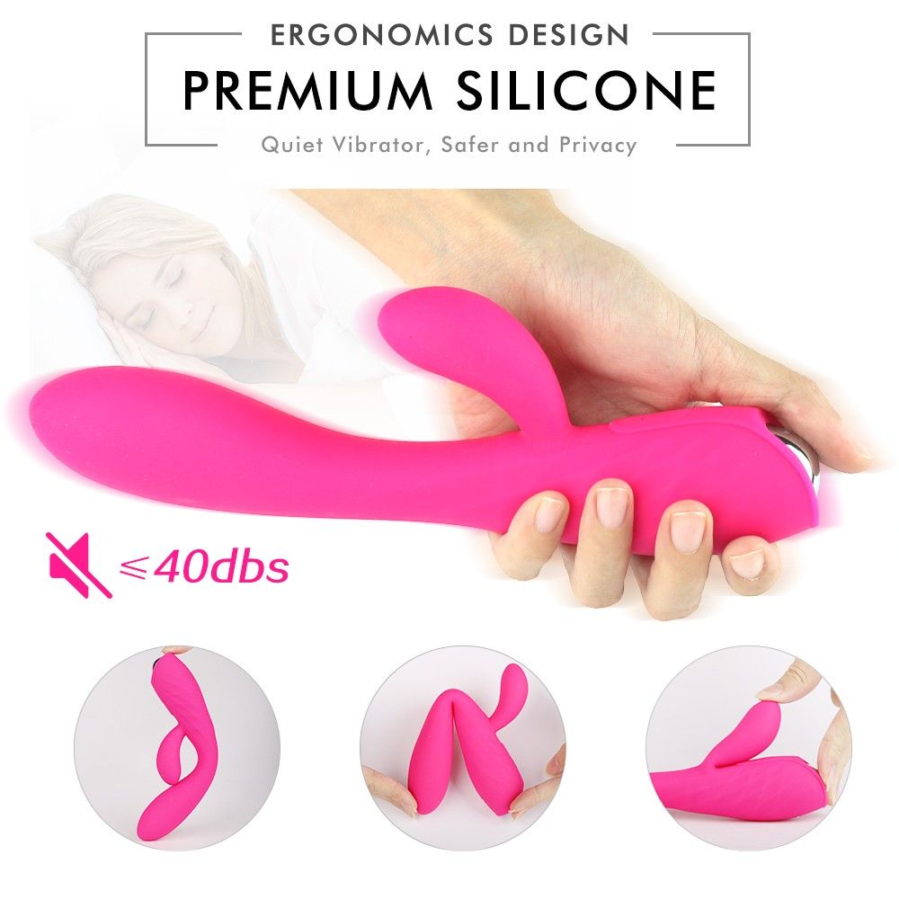 Sex HD Muses - akkus, vízállló melegítős vibrátor (pink)