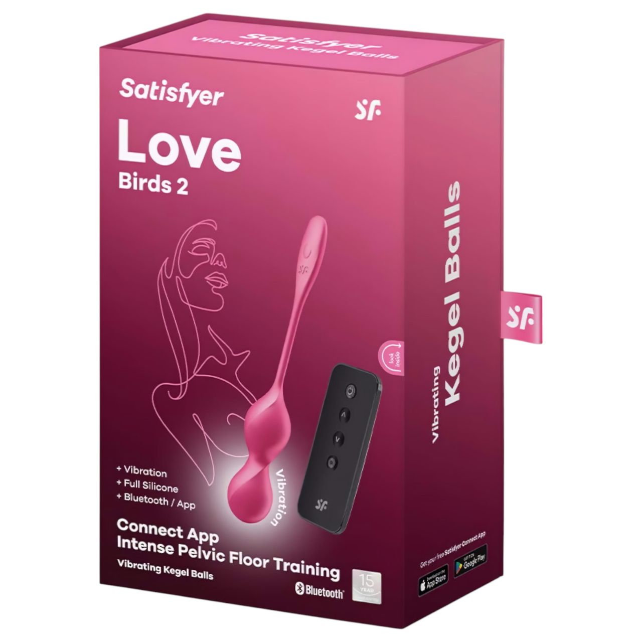 Satisfyer Love Birds 2 - okos, vibrációs gésagolyó (pink)