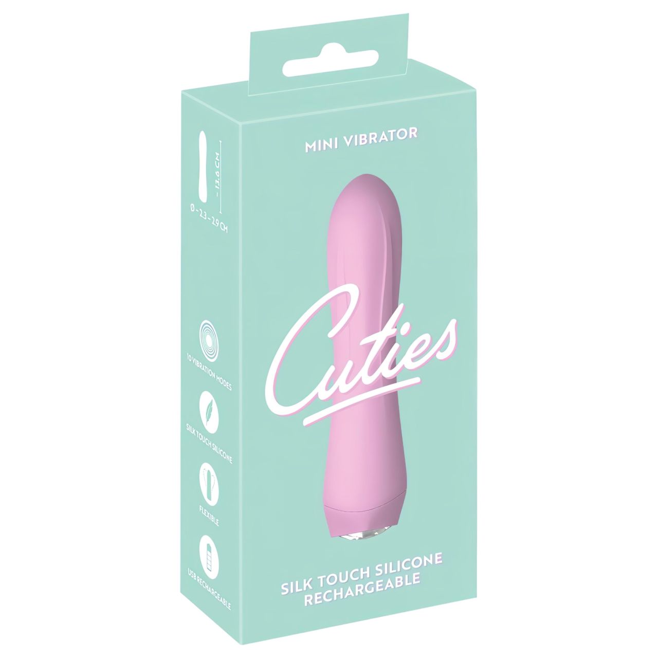 Cuties Mini 4 - akkus, vízálló vibrátor (pink)