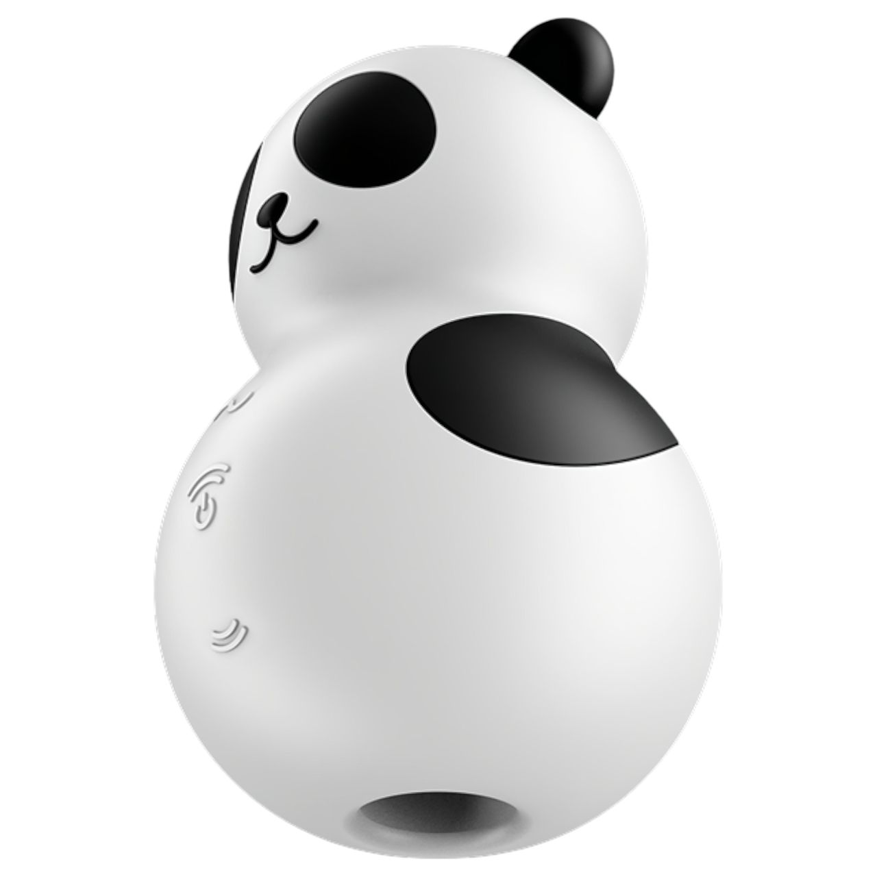 Satisfyer Pocket Panda - léghullámos csiklóizgató (fekete)