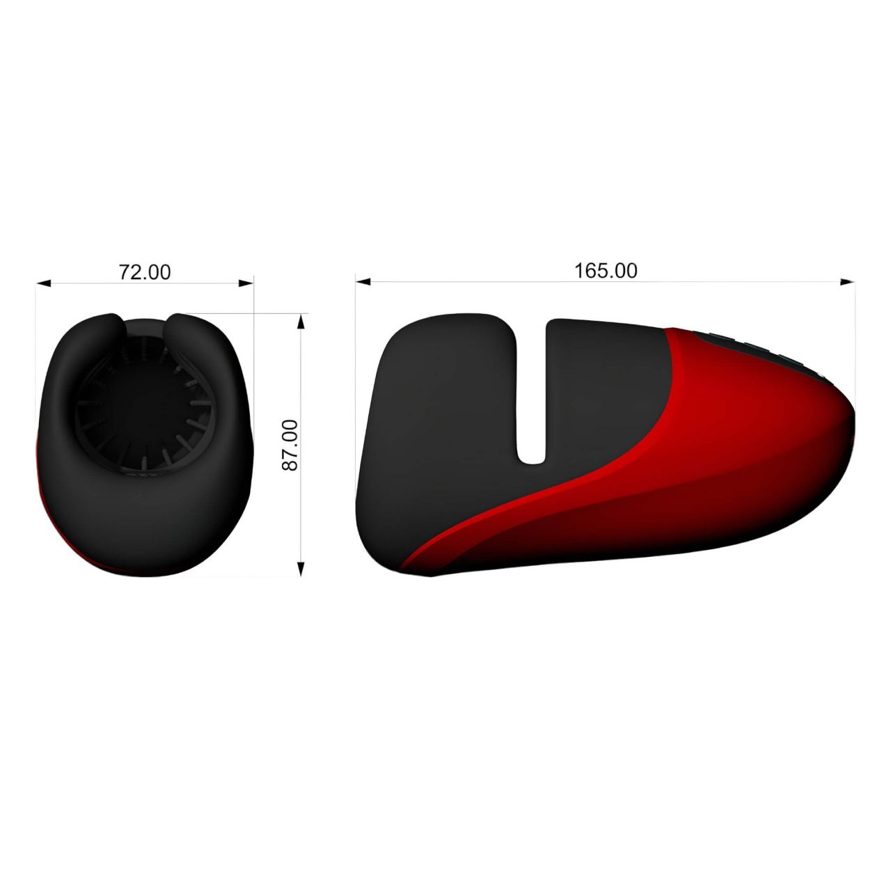 Lena - rezgő-szorító maszturbátor (piros) Lena - rezgő-szorító maszturbátor (piros)