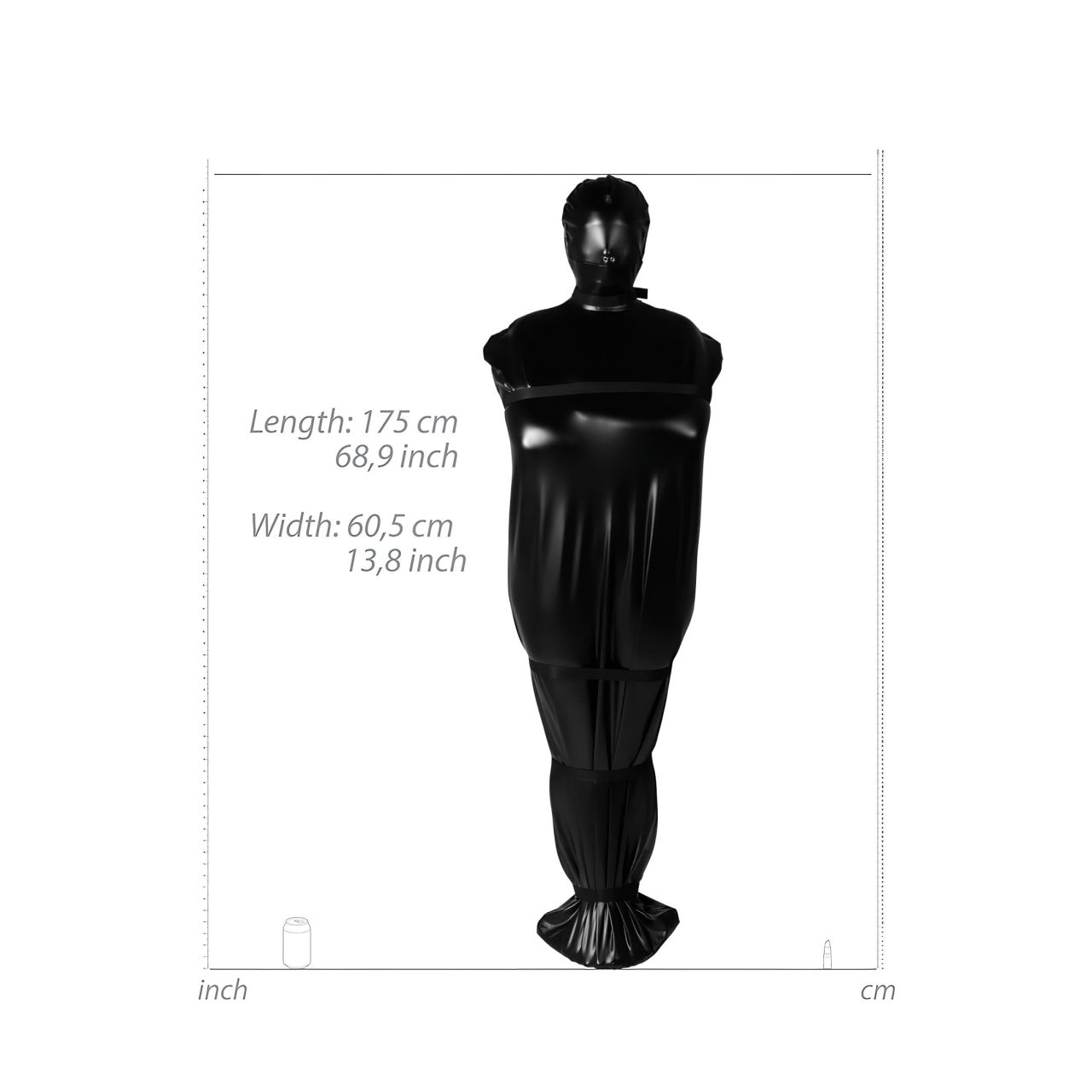 Ouch! Xtreme Body Bag - búslakodó (fekete) Ouch! Xtreme Body Bag - búslakodó (fekete)