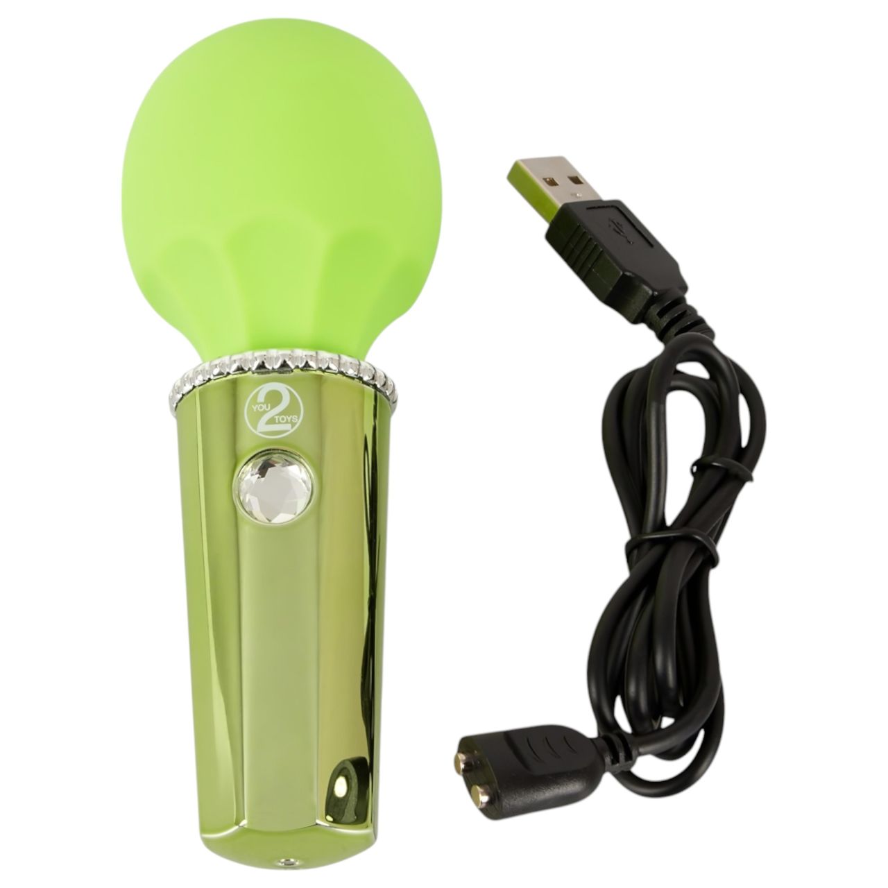 You2Toys Mini Wand - akkus masszírozó vibrátor (zöld) You2Toys Mini Wand - akkus masszírozó vibrátor (zöld)