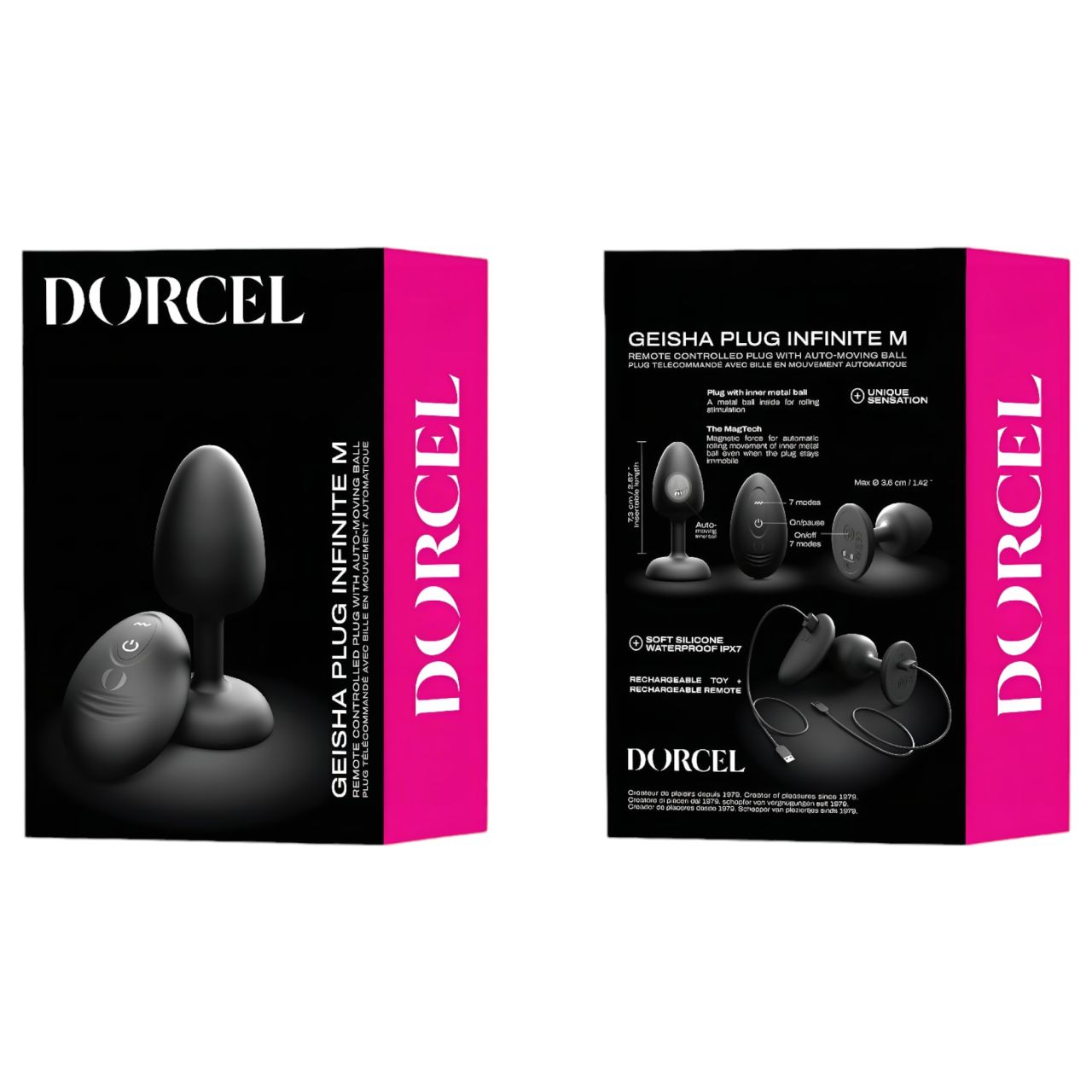 / Dorcel - golyós, távirányítós anál vibrátor M - (fekete) / Dorcel - golyós, távirányítós anál vibrátor M - (fekete)