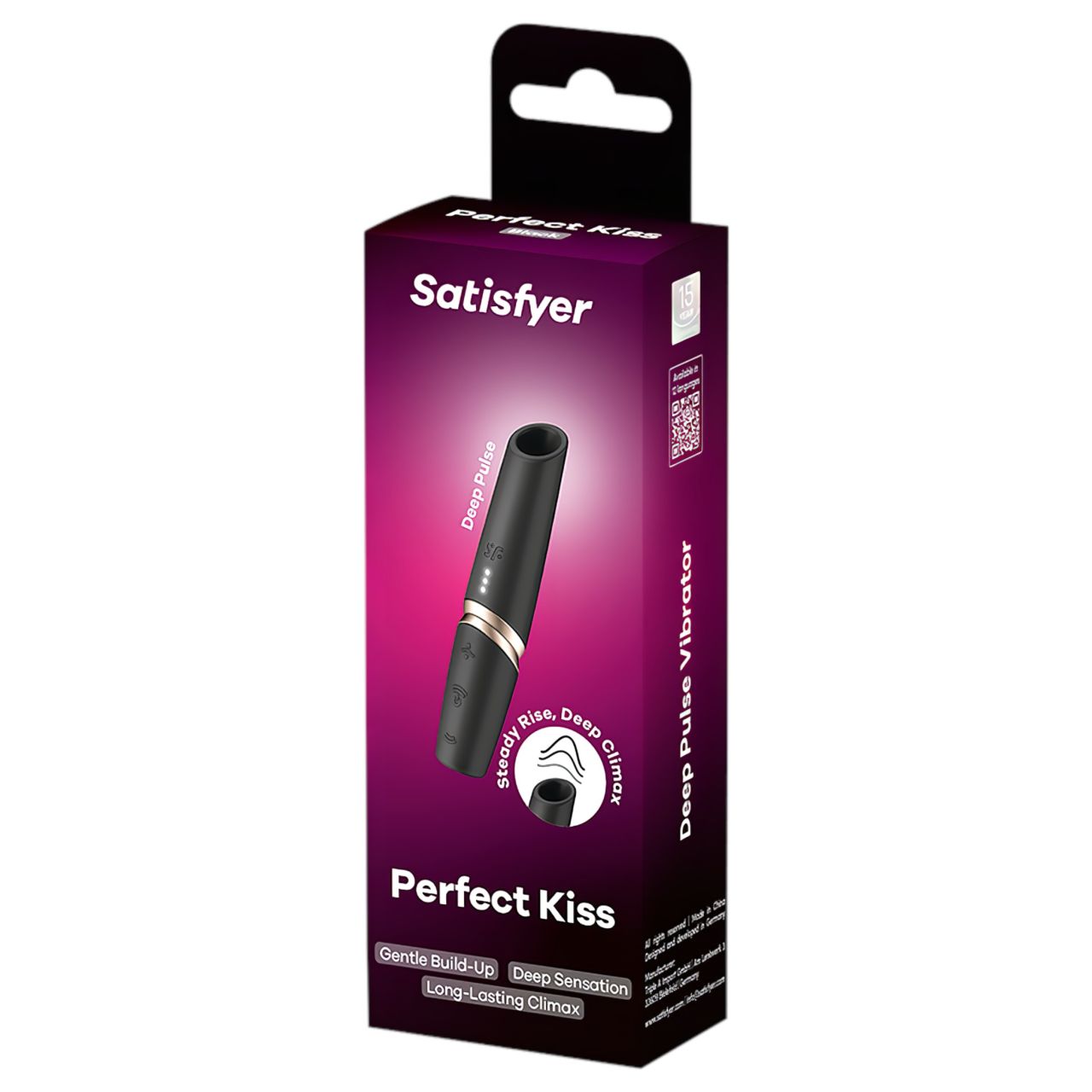 Satisfyer Perfect Kiss - rúzs vibrátor (fekete) Satisfyer Perfect Kiss - rúzs vibrátor (fekete)
