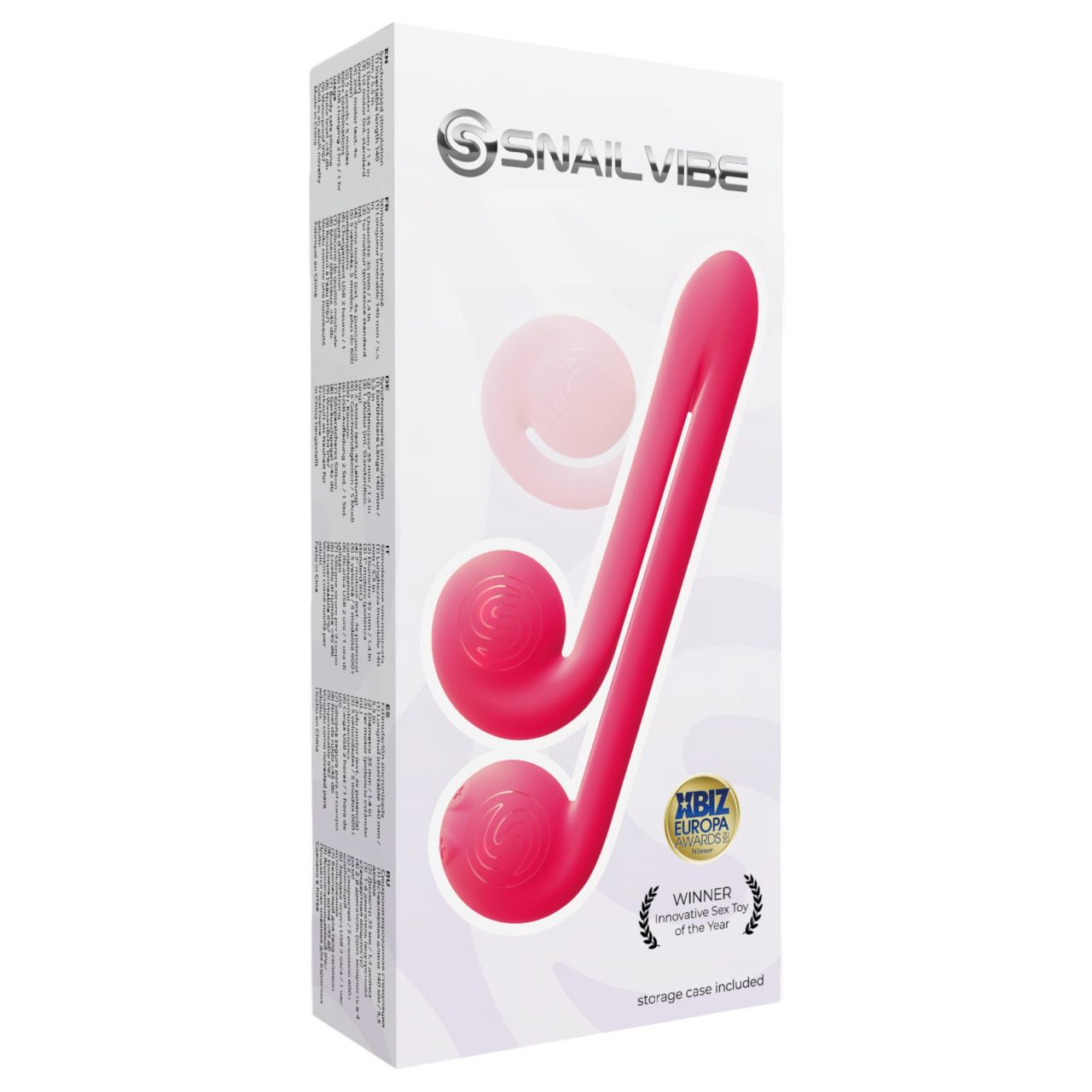 Snail Vibe Duo - akkus, 3in1 stimulációs vibrátor (pink)