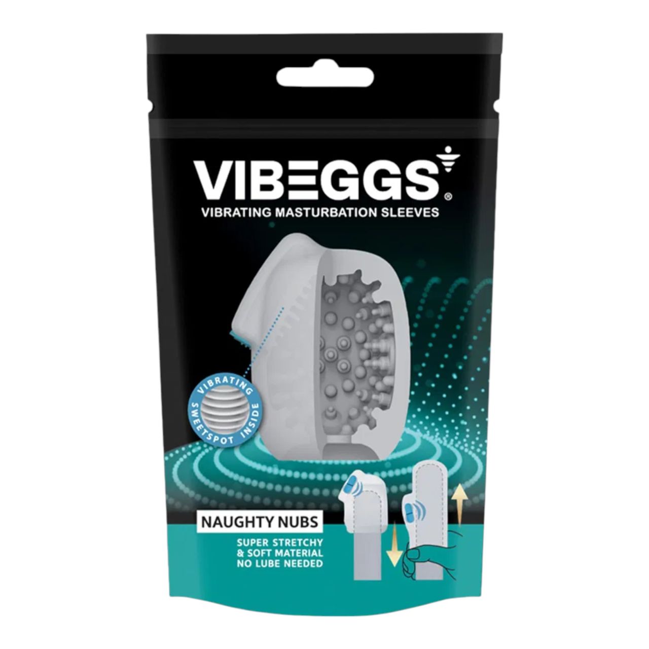 VIBEGGS Naughty Nubs - vibrációs tojás maszturbátor (fehér) VIBEGGS Naughty Nubs - vibrációs tojás maszturbátor (fehér)