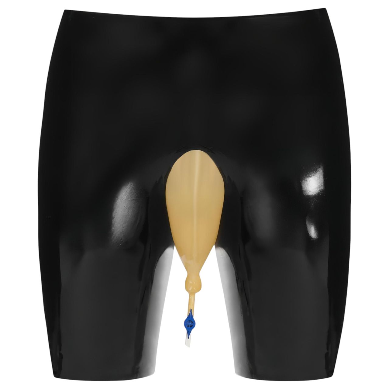 LATEX - Pisifogó latex alsó, leeresztő nyílással (fekete)