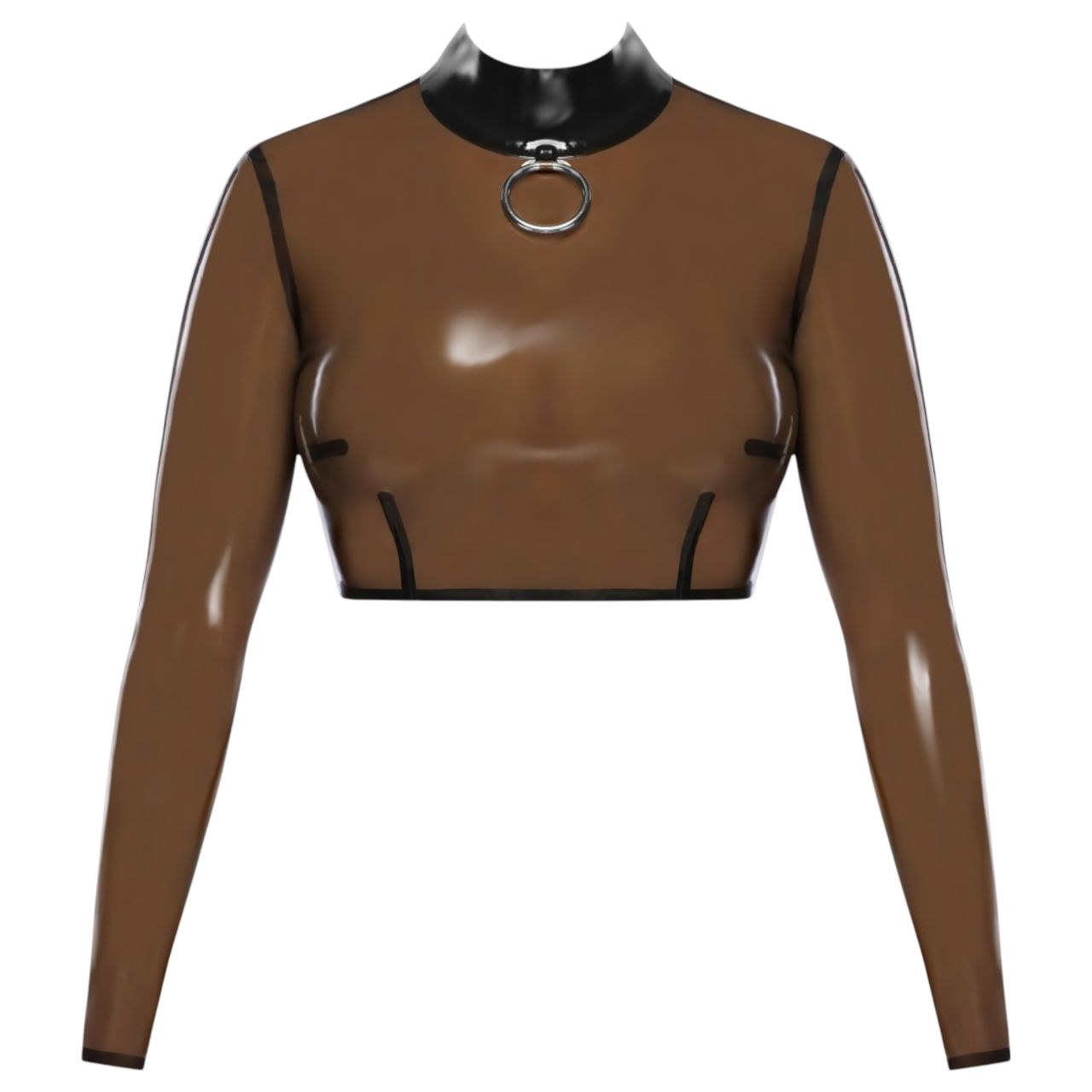 LATEX - áttetsző latex felső (áttetsző-fekete)