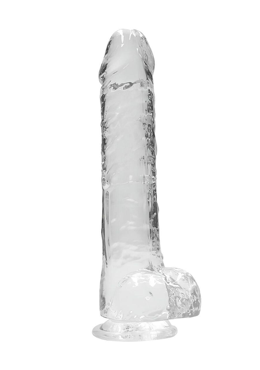 REALROCK - átlátszó élethű dildó - átlátszó (22cm)