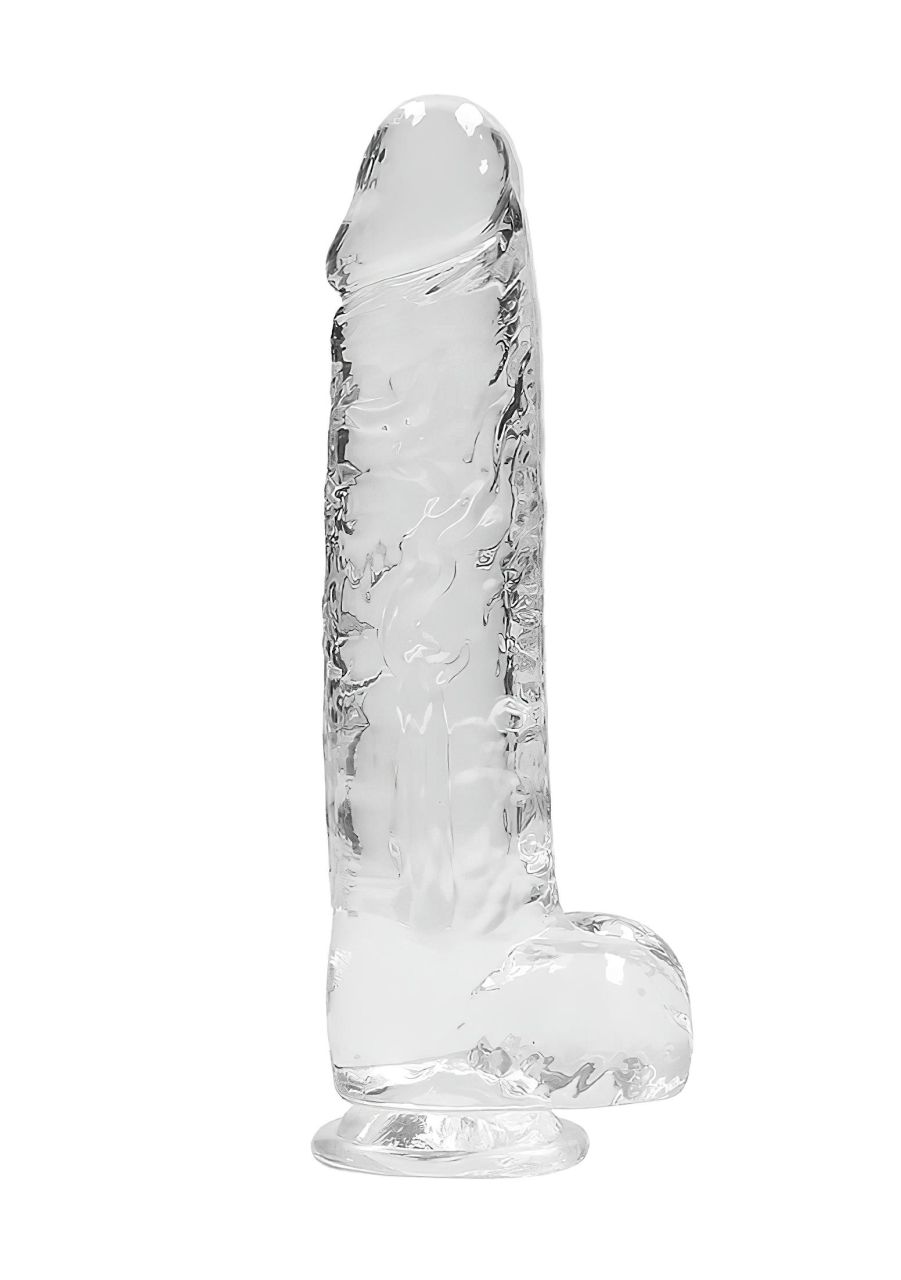 REALROCK - átlátszó élethű dildó - átlátszó (22cm)