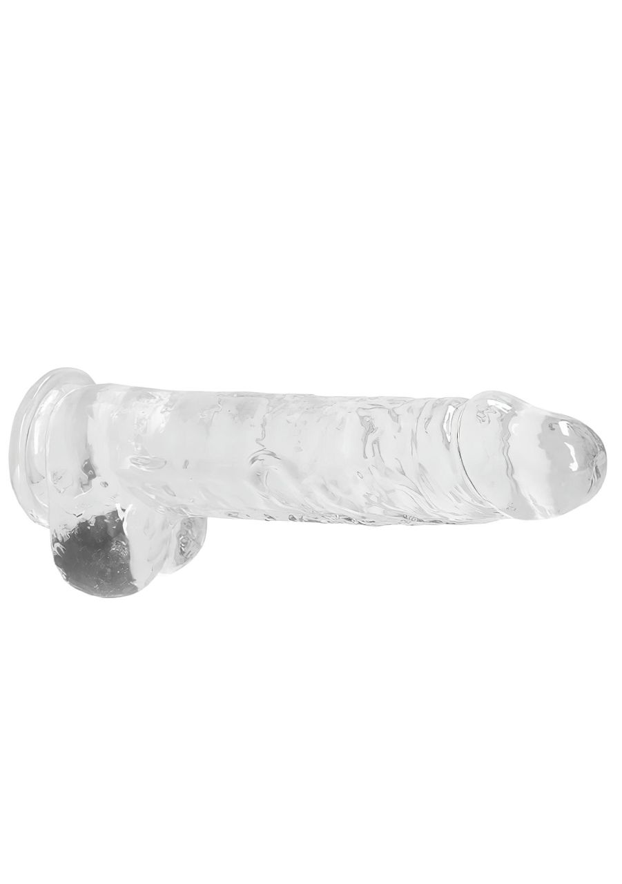REALROCK - átlátszó élethű dildó - átlátszó (22cm)