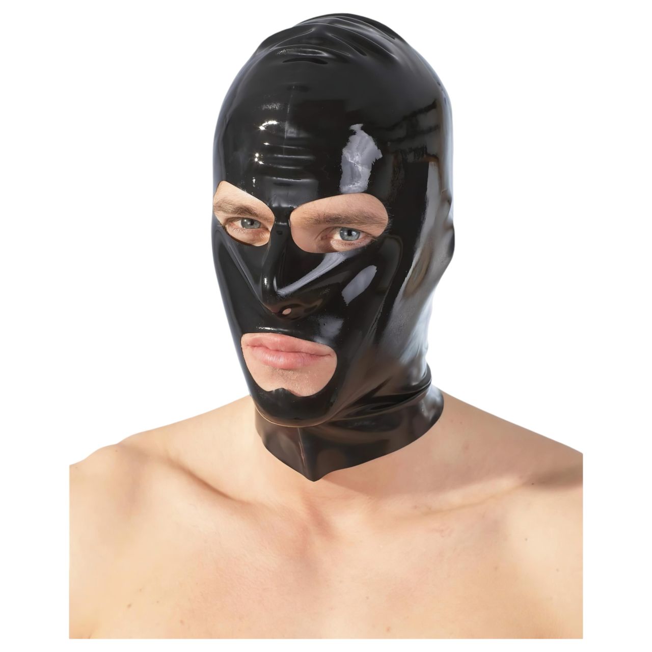 LATEX - szopó maszk (fekete)