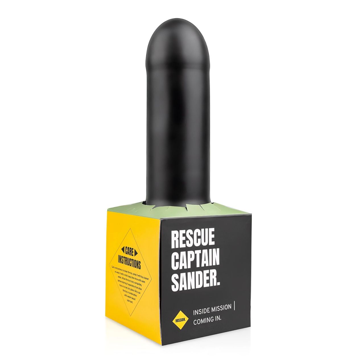 BUTTR Tactical I - tapadókorongos dildó (fekete)