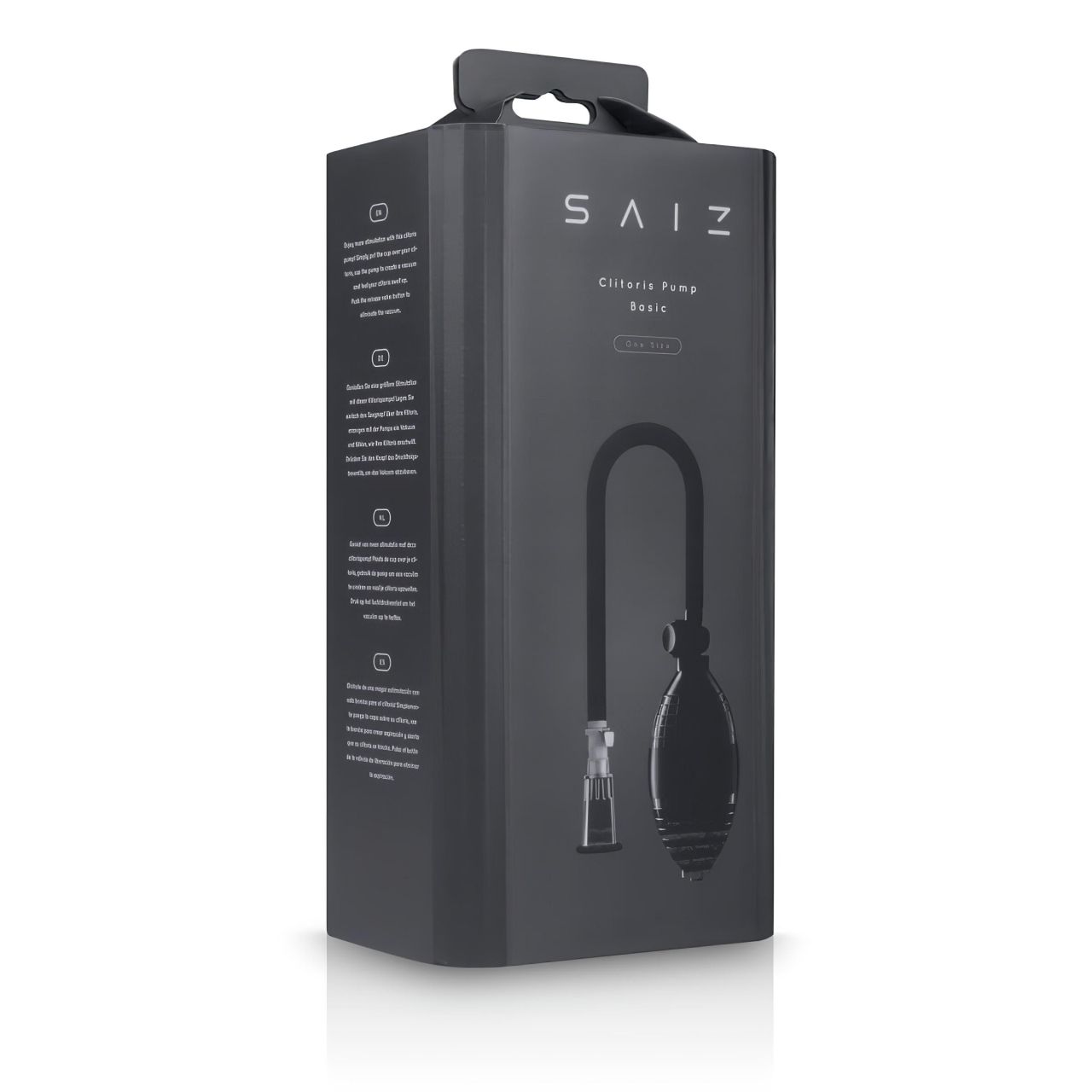 Saiz Basic - csikló pumpa (átlátszó-fekete)