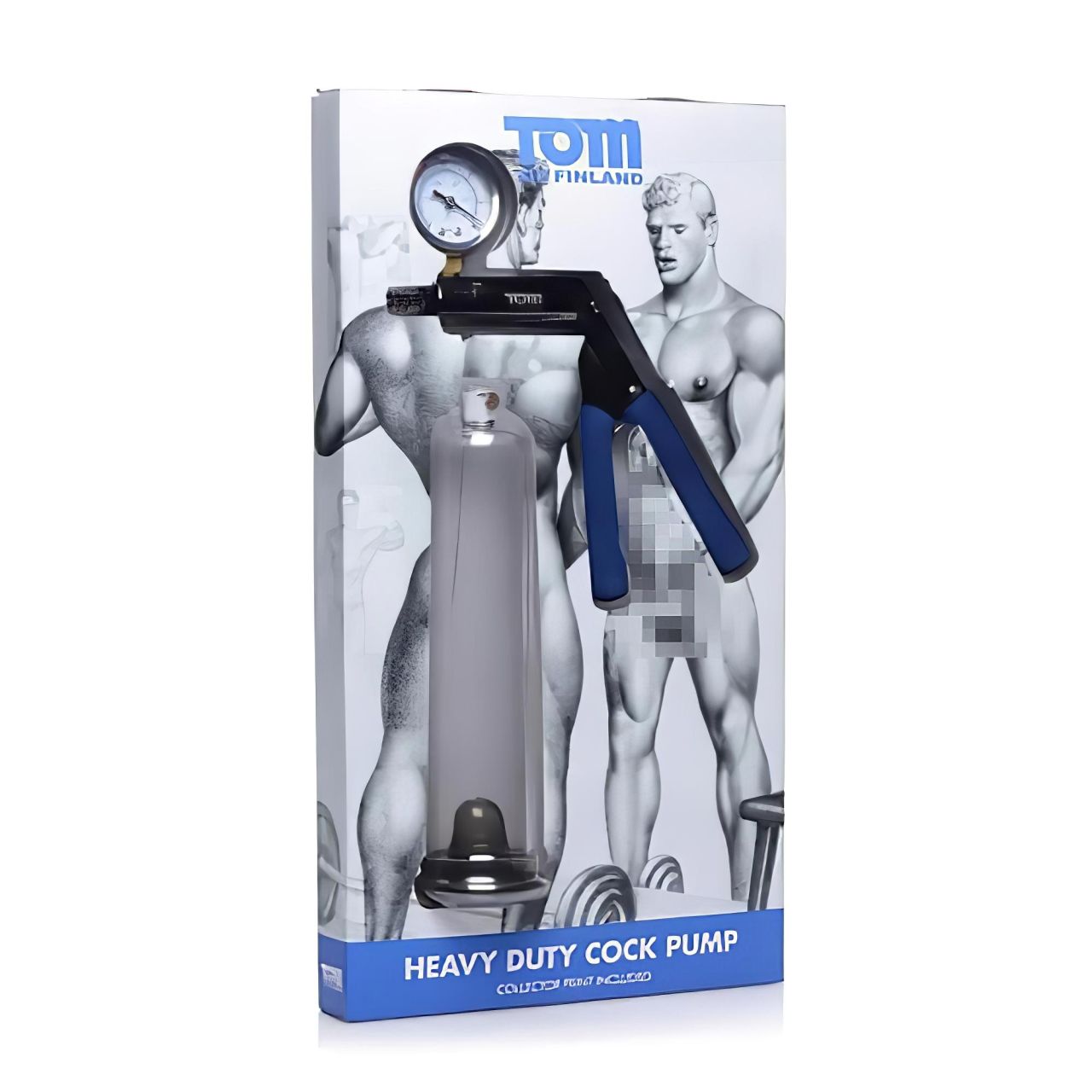 Tom Heavy Duty - péniszpumpa fém pumpakarral (átlátszó)