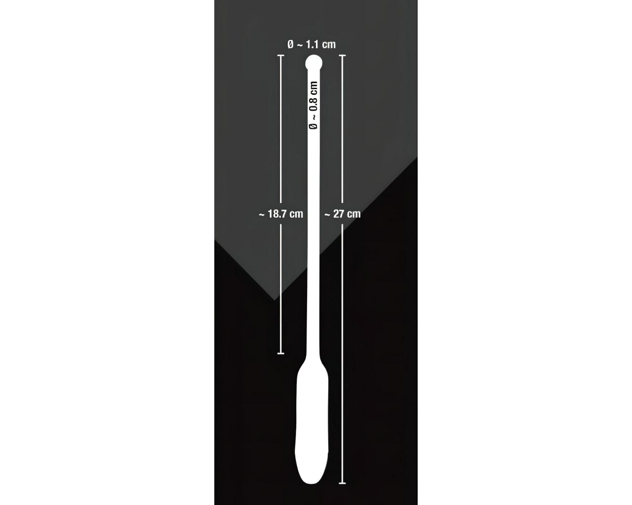 You2Toys DILATOR - szilikon húgycső vibrátor - fekete (8-11mm)
