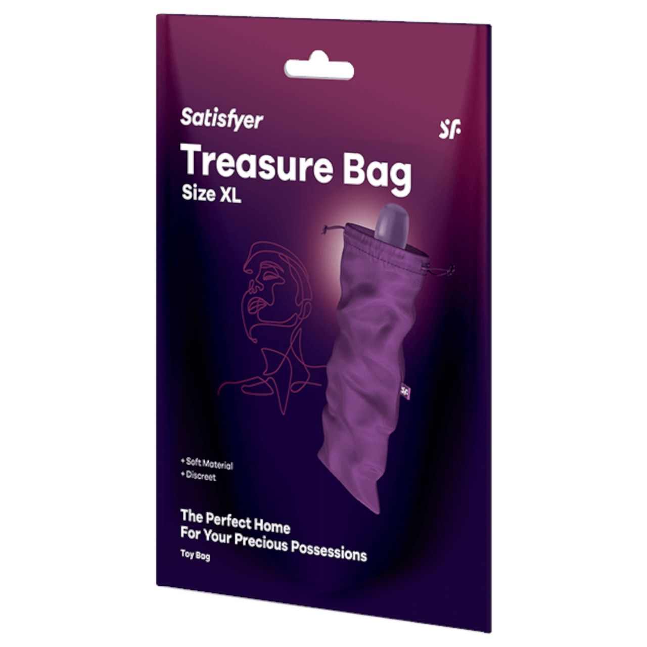Satisfyer Treasure Bag XL - tároló táska - extra nagy (lila)